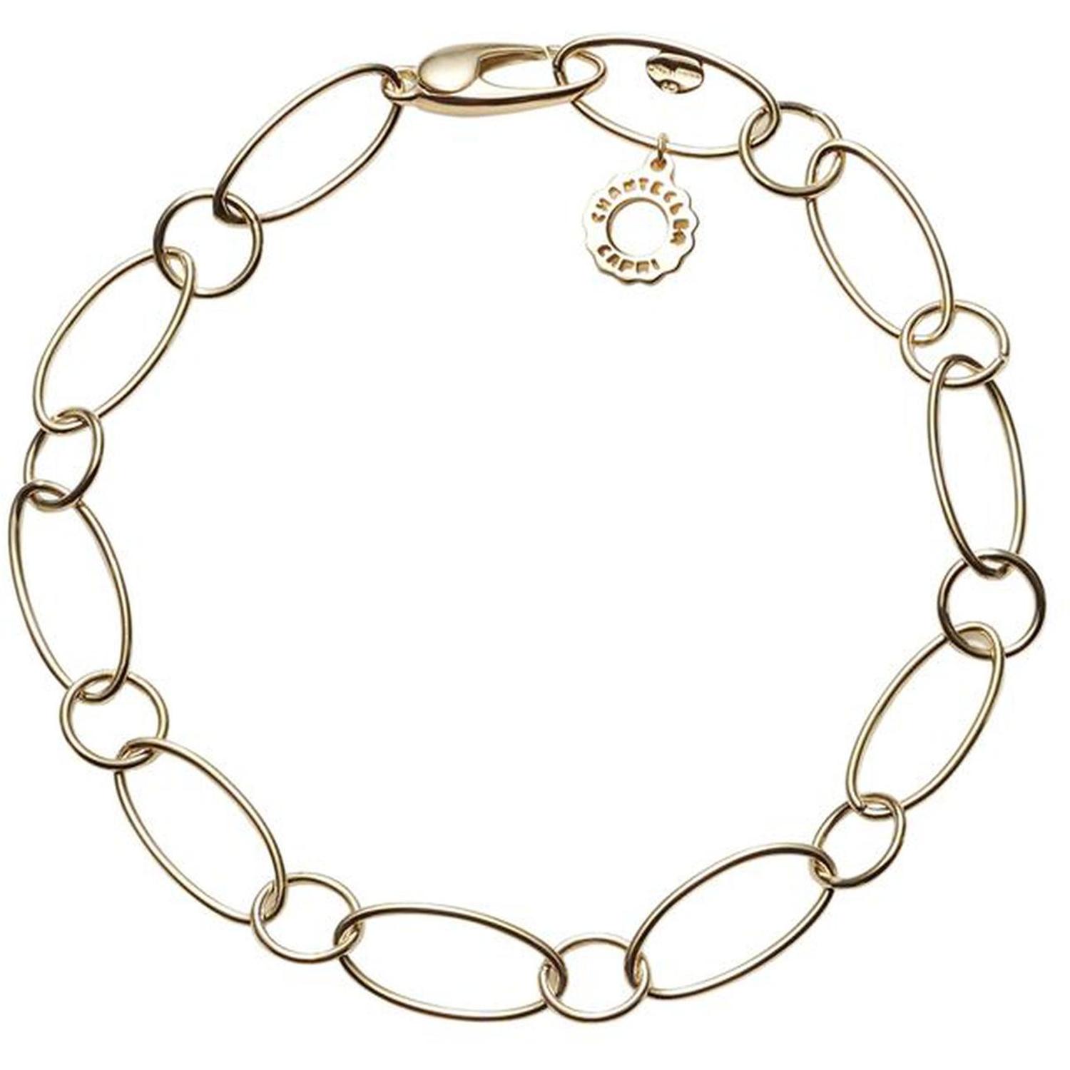 CHANTECLER - C.35160 - Accessories - Yellow gold bracelet, oval and round links