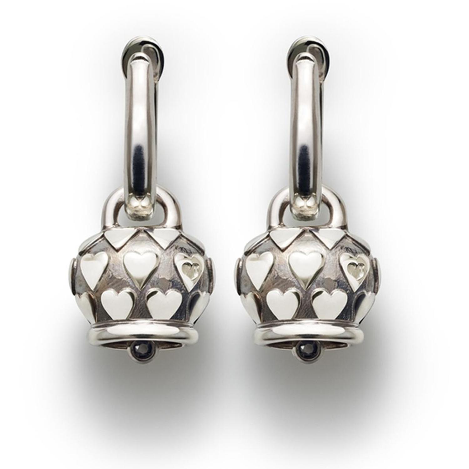CHANTECLER - C.37936 - Micro bell earrings, black shade