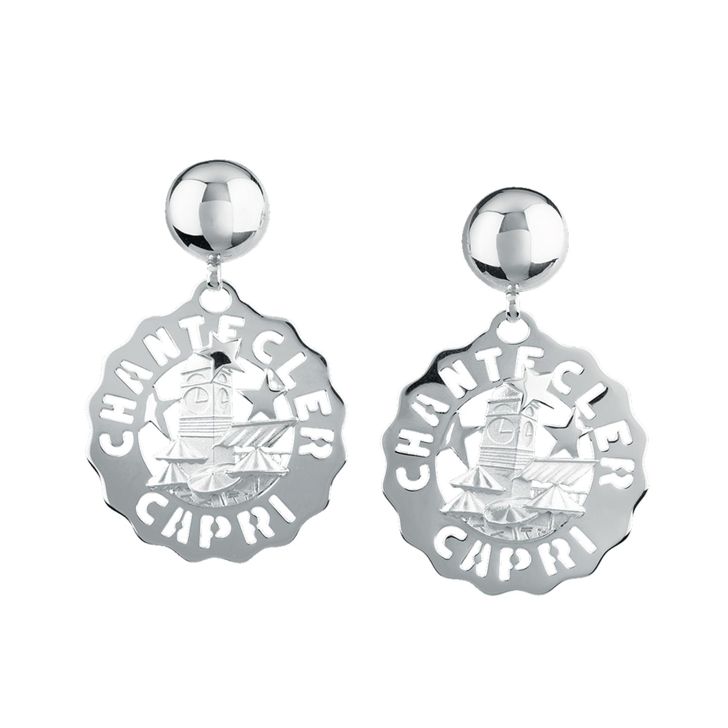 Chantecler - C.38914 - Et Voilà Logo Silver Earrings