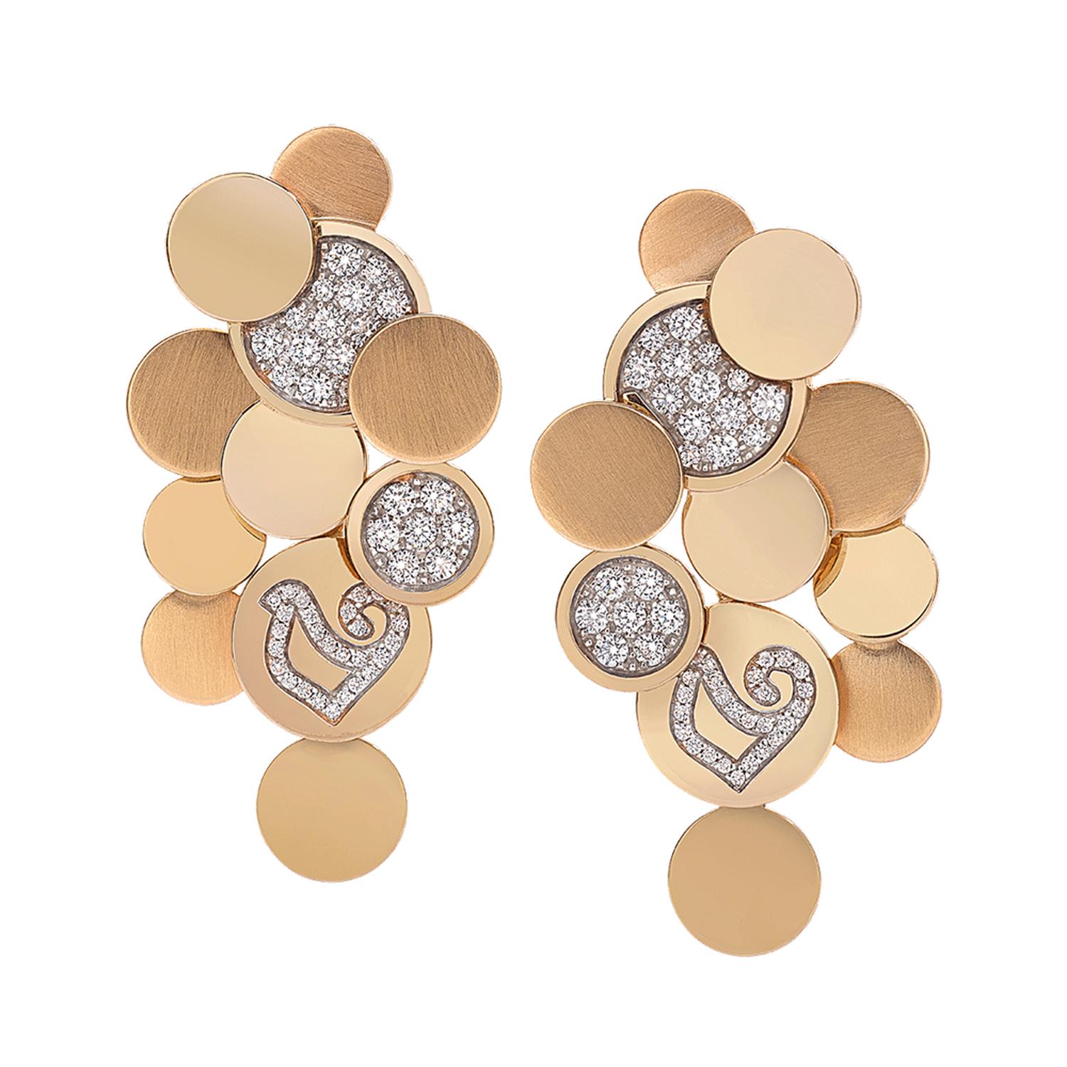 Chantecler - C.39923 - Gold Sequin Earrings