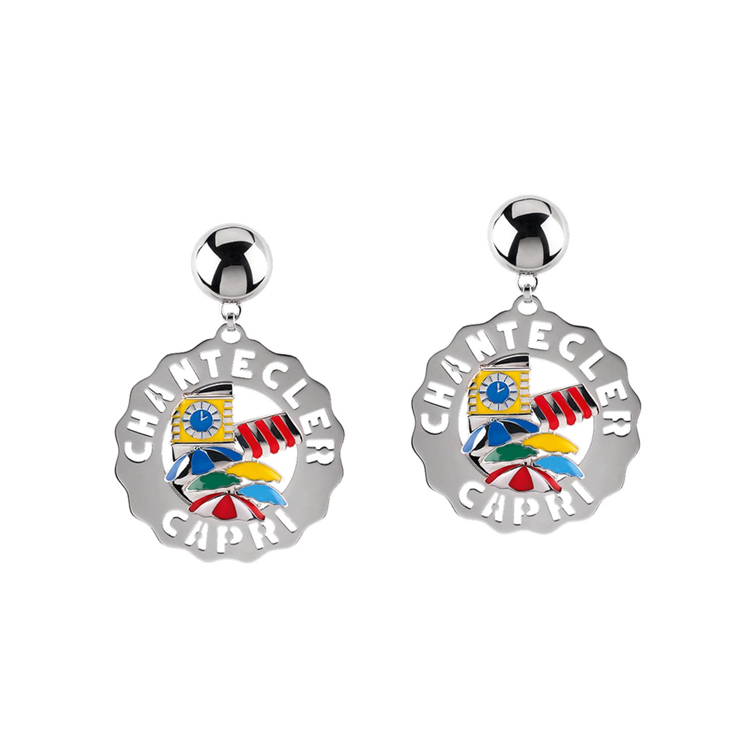 Chantecler - C.41145 - Et Voilà Logo Silver Earrings
