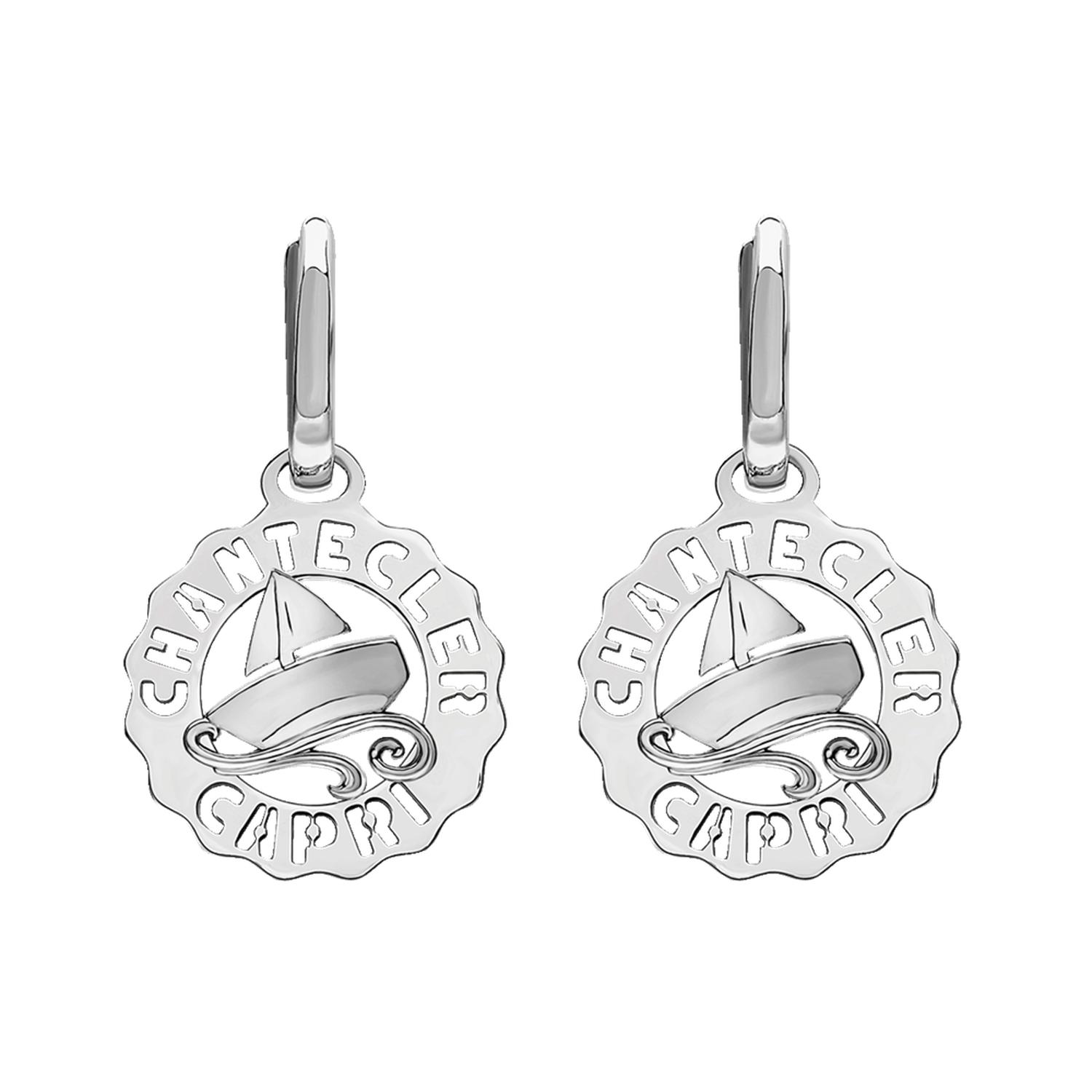 Chantecler - C.42445 - Et Voilà Logo Silver Earrings