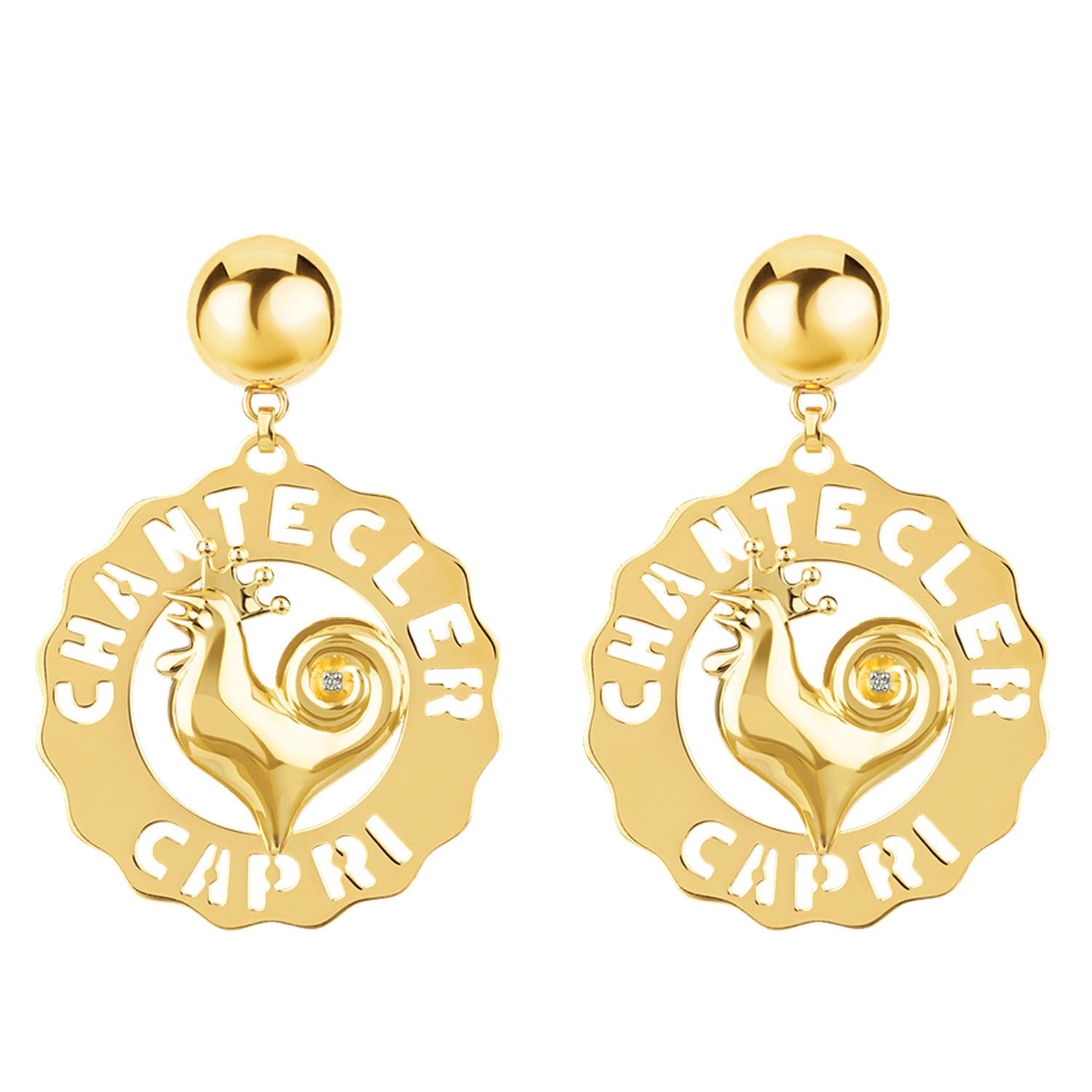 Chantecler - C.42454 - Gold Logo Earrings