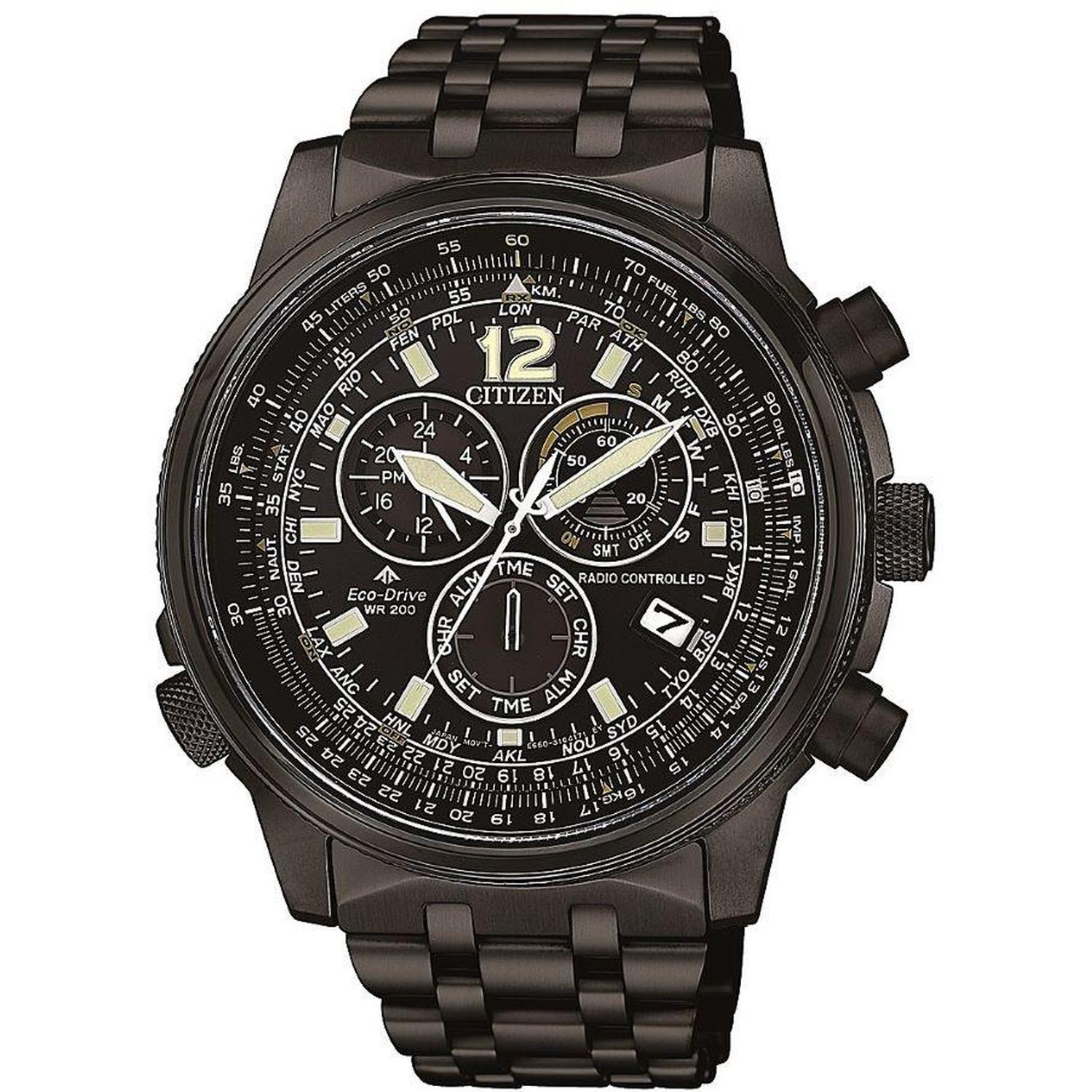 CITIZEN - CB5865-82E - Men's Watch - PILOT RADIO-CONTROLLED STEEL