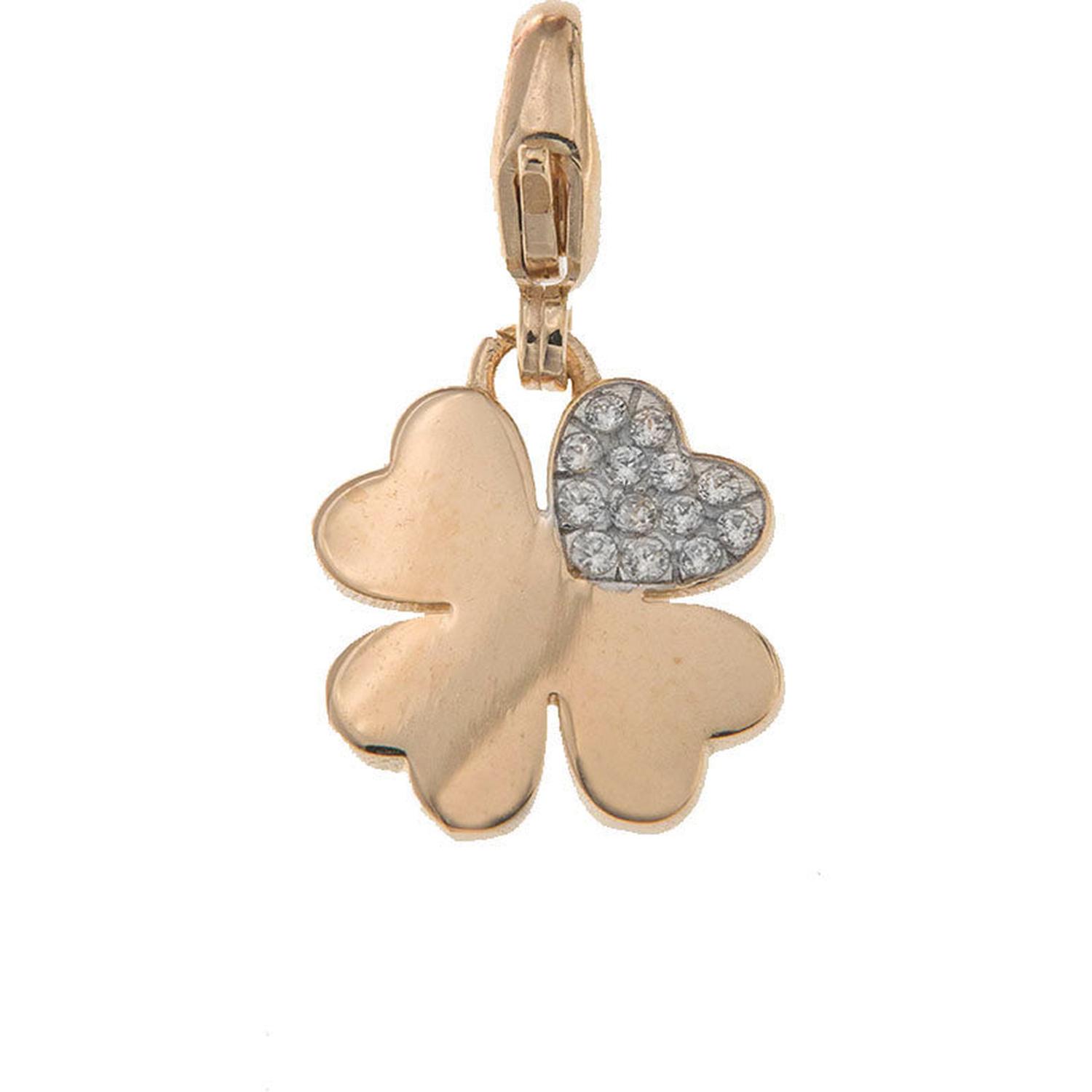 Rue Des Mille - Donna - CNZ007QUAD - Ciondolo quadrifoglio con zirconi