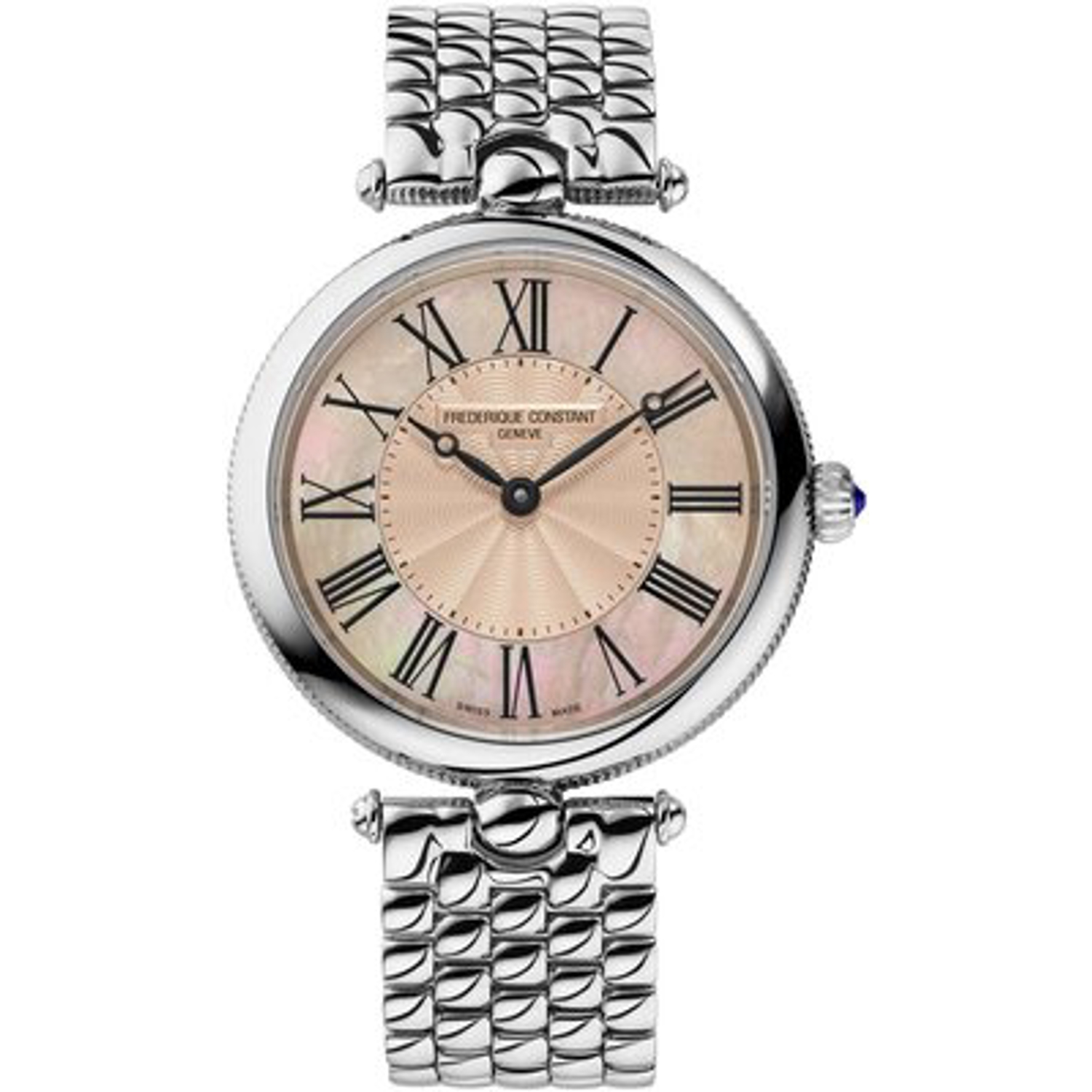FREDERIQUE CONSTANT - FC-200MPSAL2AR6B - Watch Frederique Constant Classics Art Deco Round Ladies Quartz FC-200MPSAL2AR6B