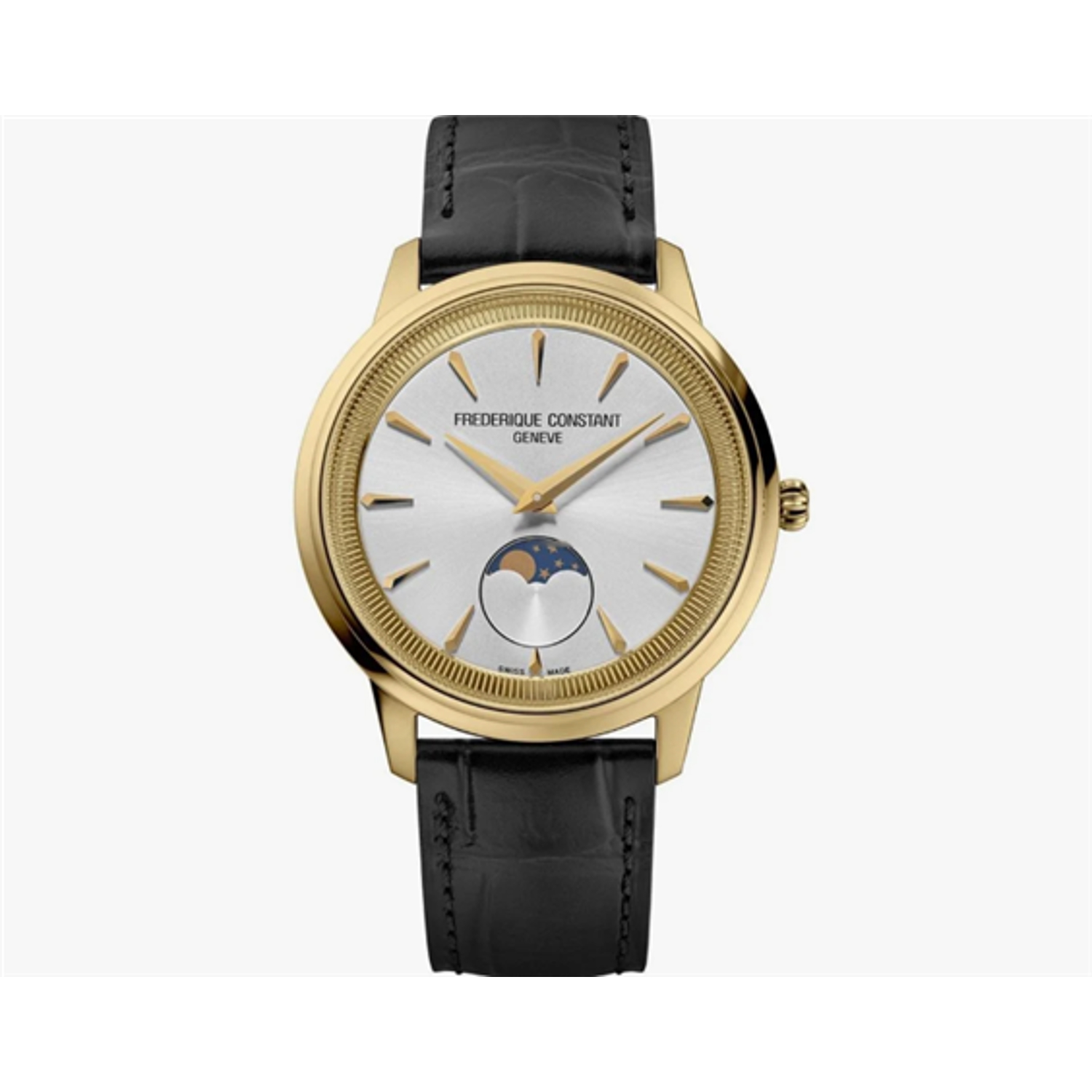 FREDERIQUE CONSTANT - FC-206S3S5 - Frederique Constant Men's Classics Moneta Moonphase Steel Watch FC-206S3S5