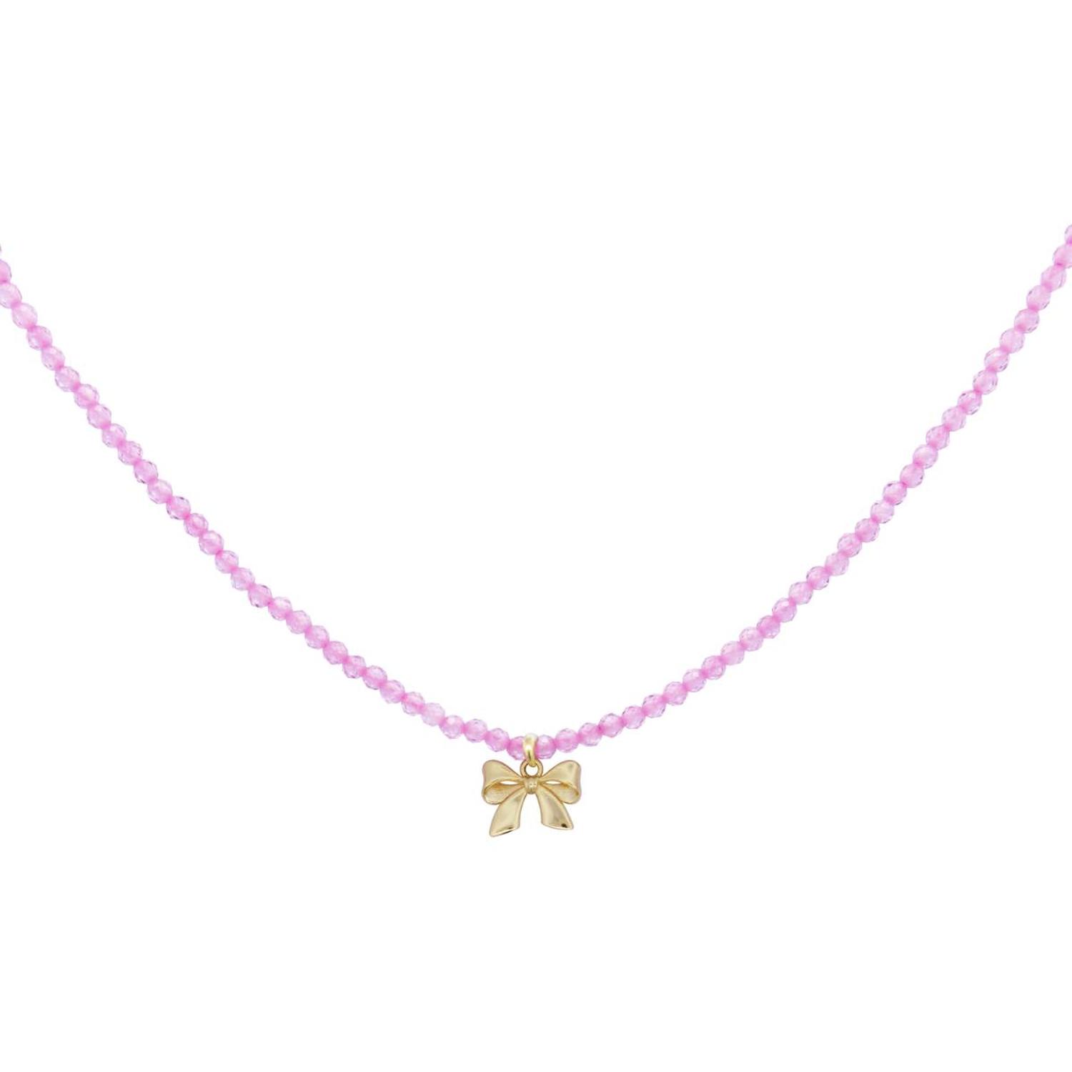 Rue Des Mille - GR022M3AU - CANDY BOW Choker with Bow and Zirconia Strand