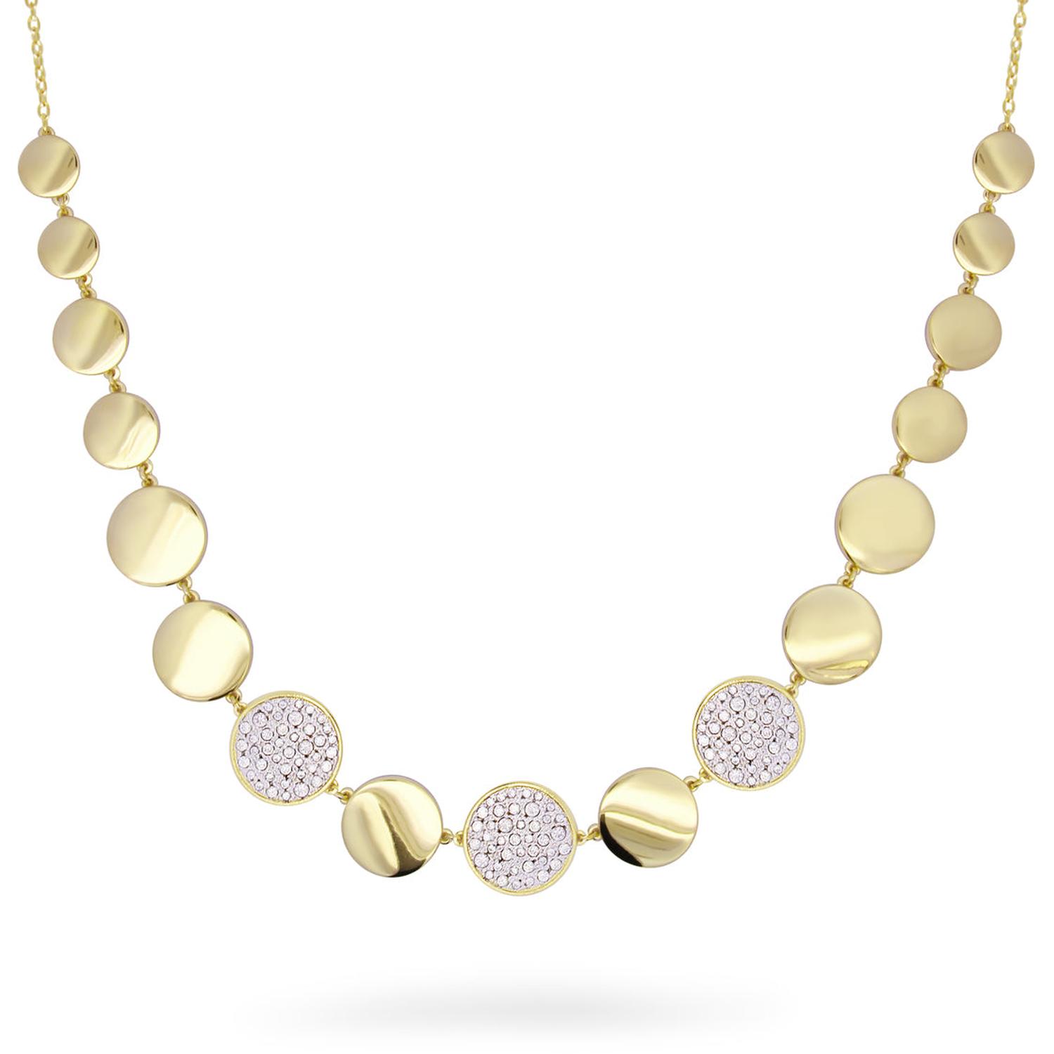 Rue Des Mille - GRZ018LUXAU - Luxury BIG CIRCLE choker with alternating smooth and pavé circles - STARDUST TEN