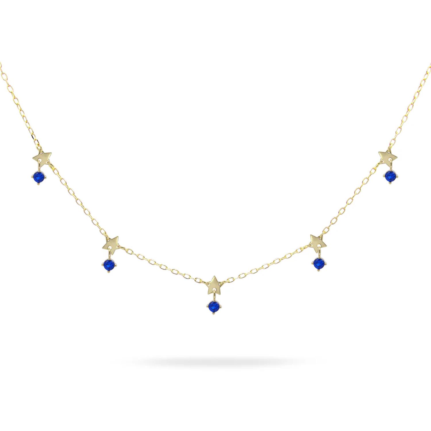 Rue Des Mille - GRZ0245STEAU - 5-Star Choker with Bezels - ESSENCE