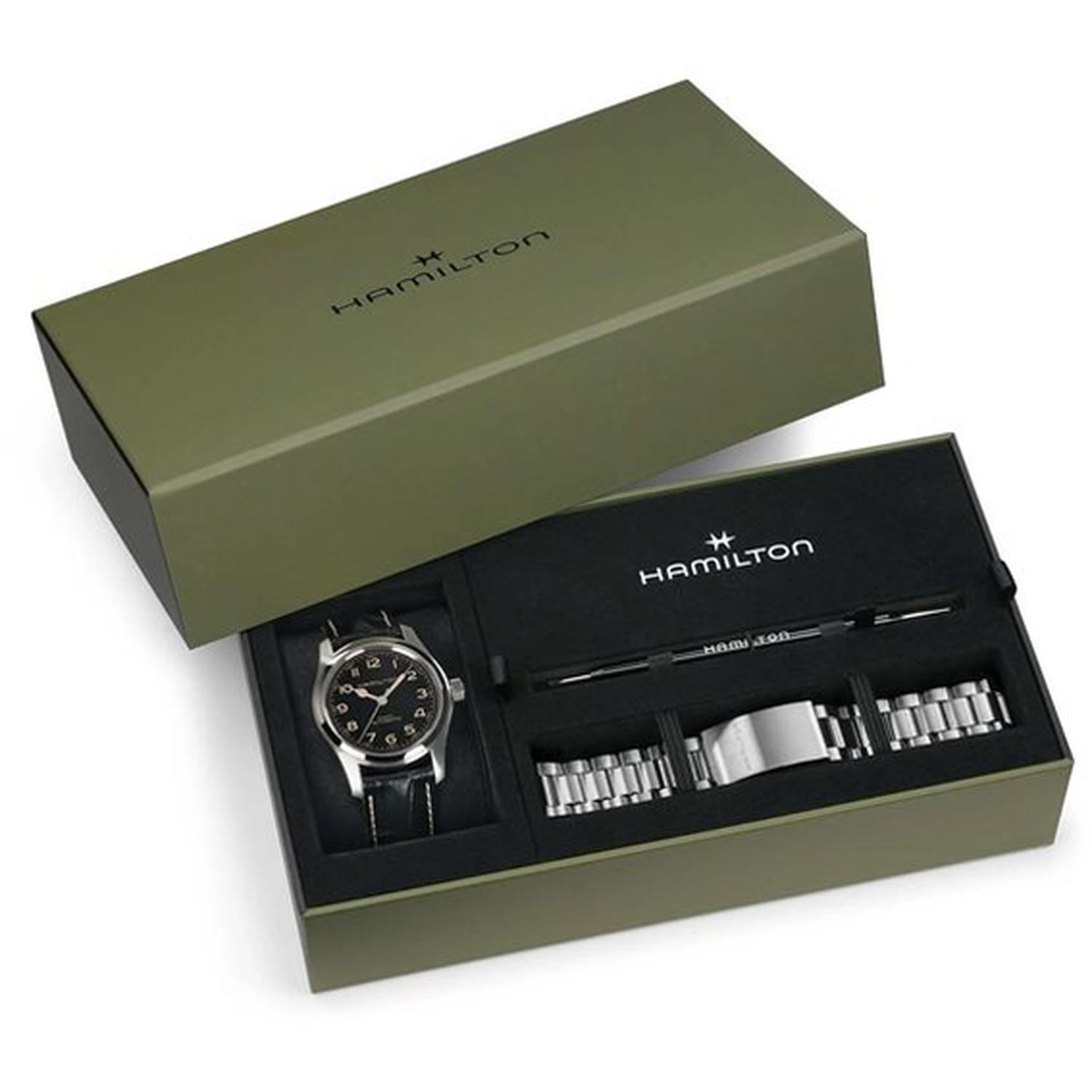 HAMILTON - H70605732 - Khaki Field Murph Men's Steel Watch H70605732