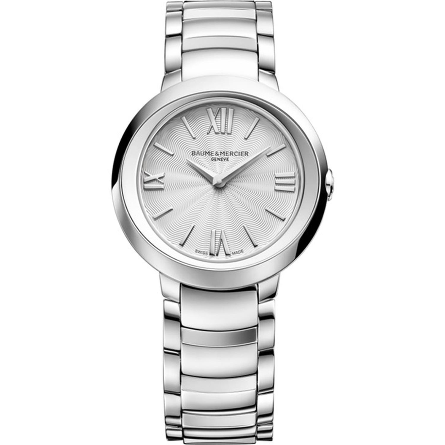 BAUME&MERCIER - M0A10157 - Baume - M0A10157 - Promesse, Steel watch. Women's, quartz, round shape, 30 mm.