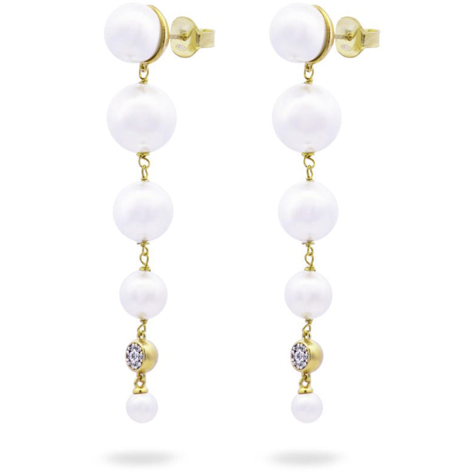 Rue Des Mille - OR019M2AU - Pearl Cascade Earrings - WHITESIDE