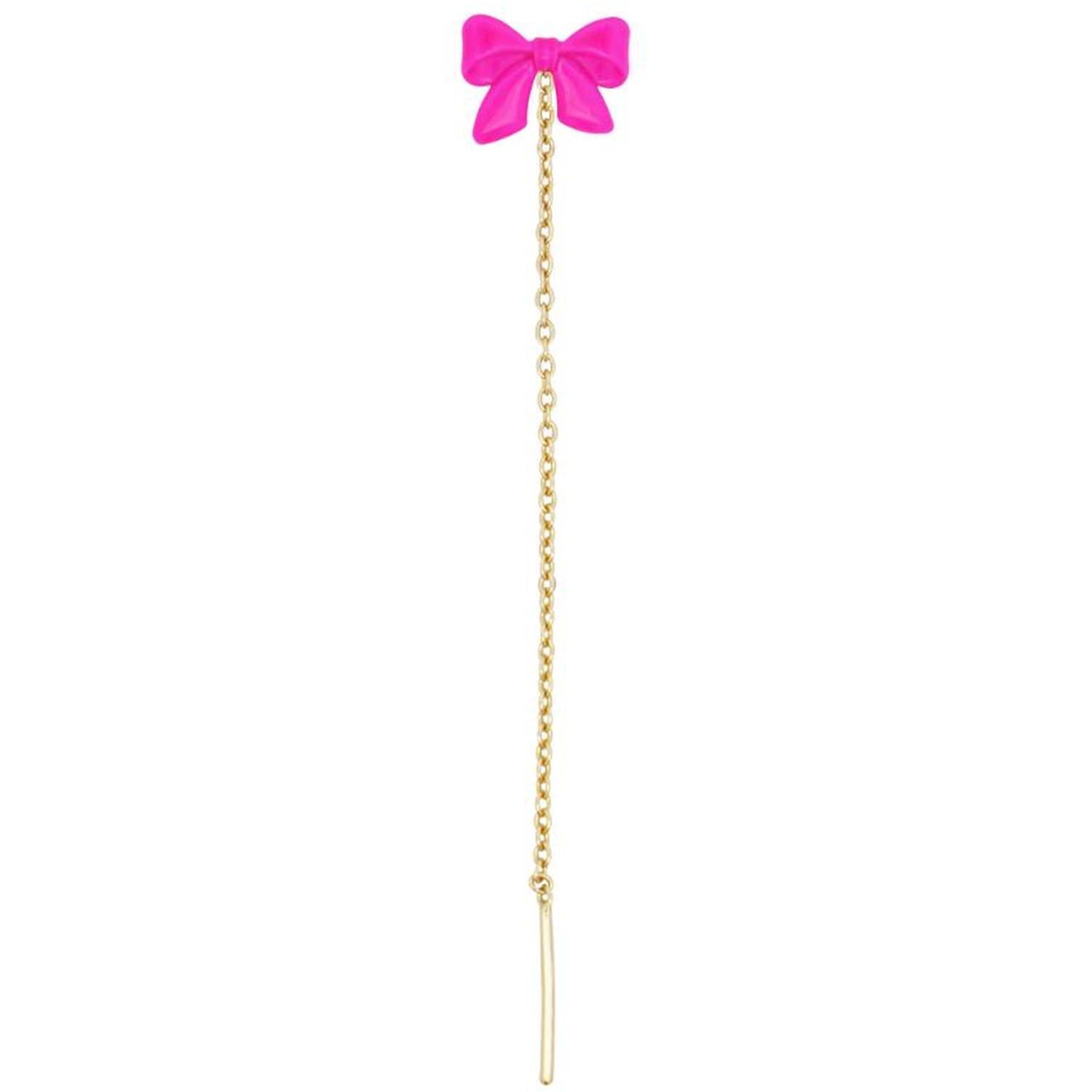 Rue Des Mille - OR022M2VAU - Mono-orecchino catenella fiocco vernice - CANDY BOW
