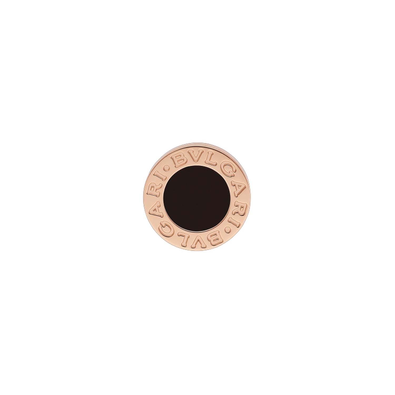 BULGARI - OR858198 - BVLGARI BVLGARI ROSE GOLD AND ONYX EARRING