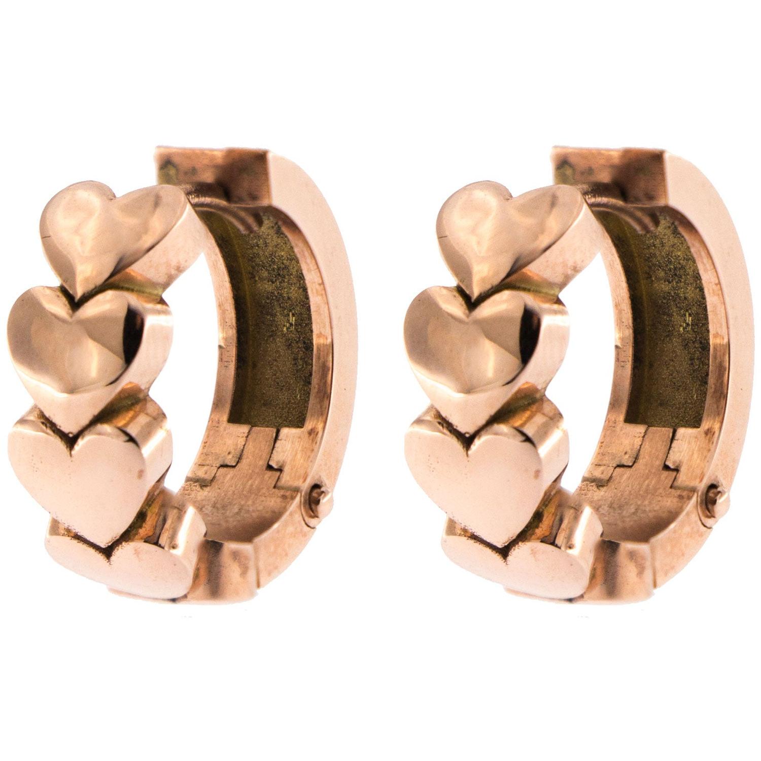 Rue Des Mille - OREF03CUO - OREF03CUO - Heart Hoop Pair Earrings