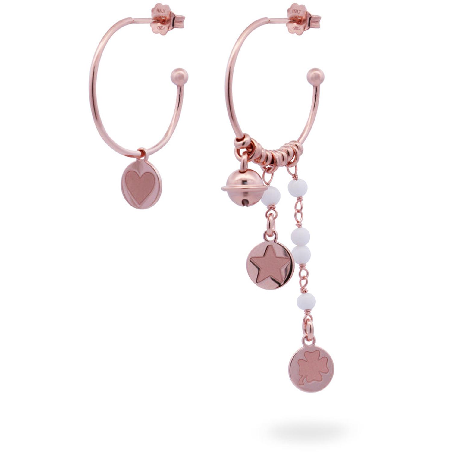 Rue Des Mille - ORGIPV5 - ASYMMETRIC HOOP EARRINGS - GIPSY WHITE