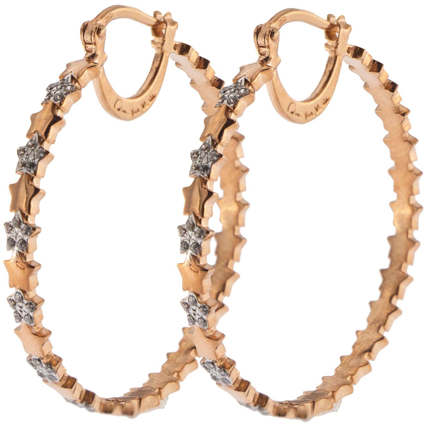 Rue Des Mille - ORZ006D4STE - ORZ006D4STE - Pair of Alternating Stars Earrings Diameter 4