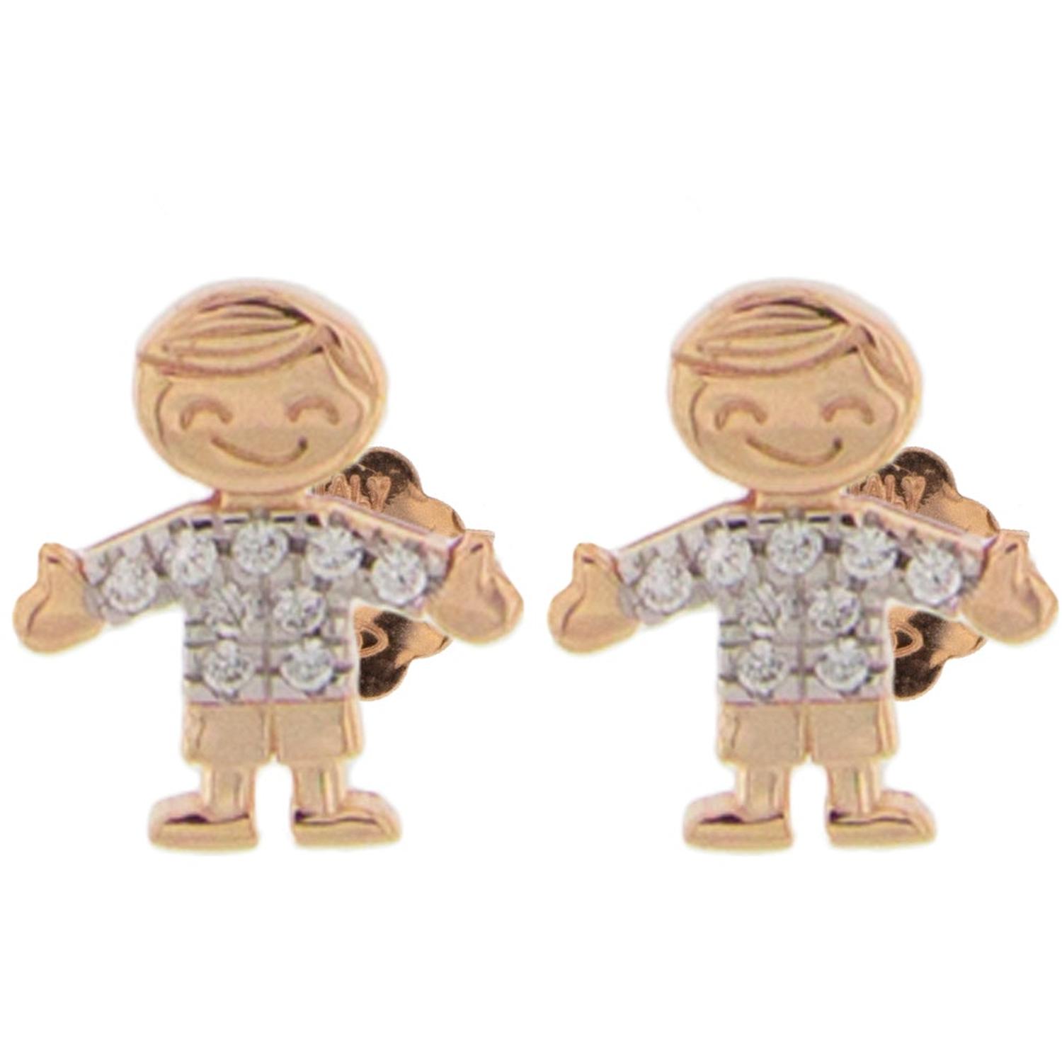 Rue Des Mille - Donna - ORZ007LOBBIMBO - Orecchini Lobo Bimbo Zirconi