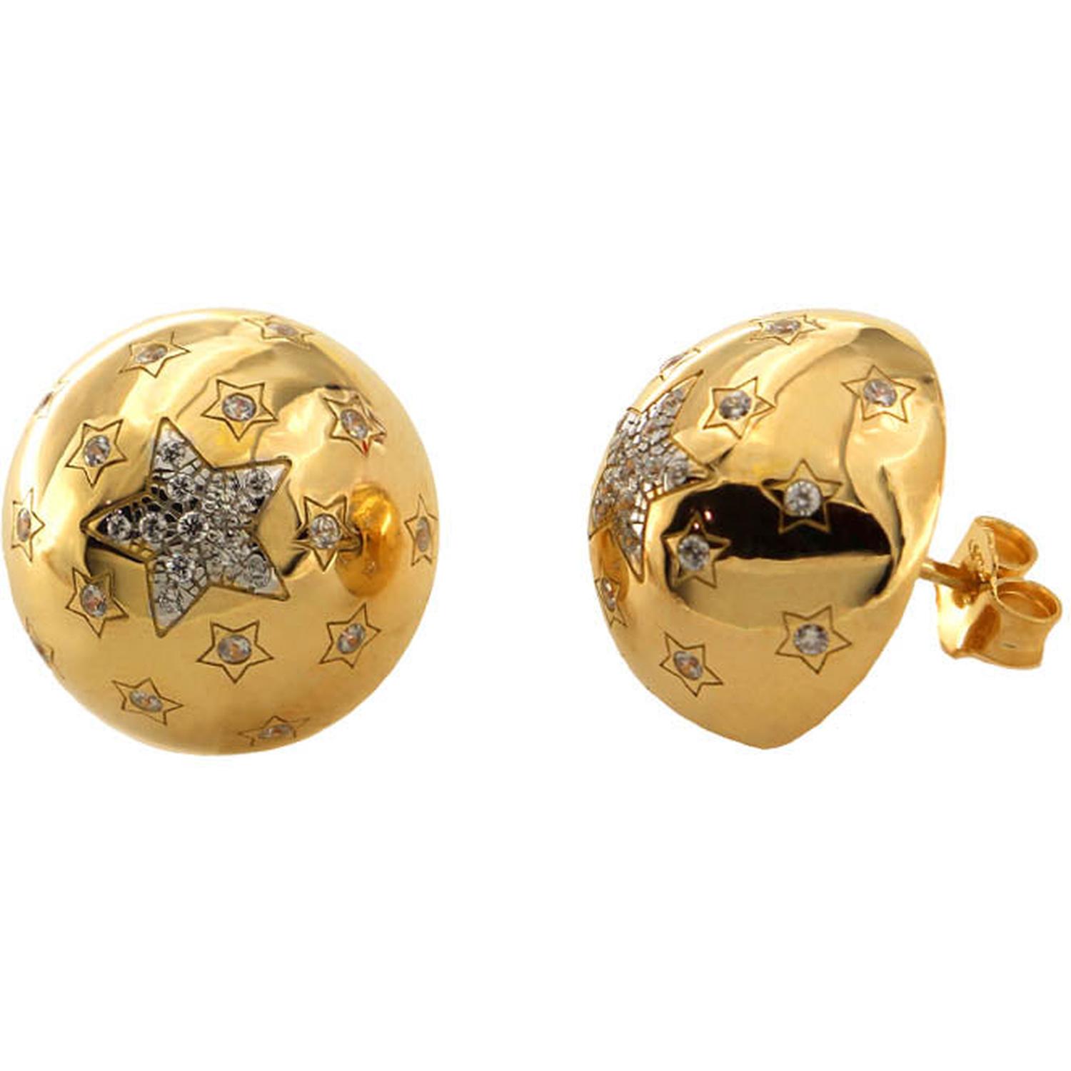 Rue Des Mille - ORZ012M1AU - ORZ012M1AU - Hemisphere Stud Earrings - STARBALL