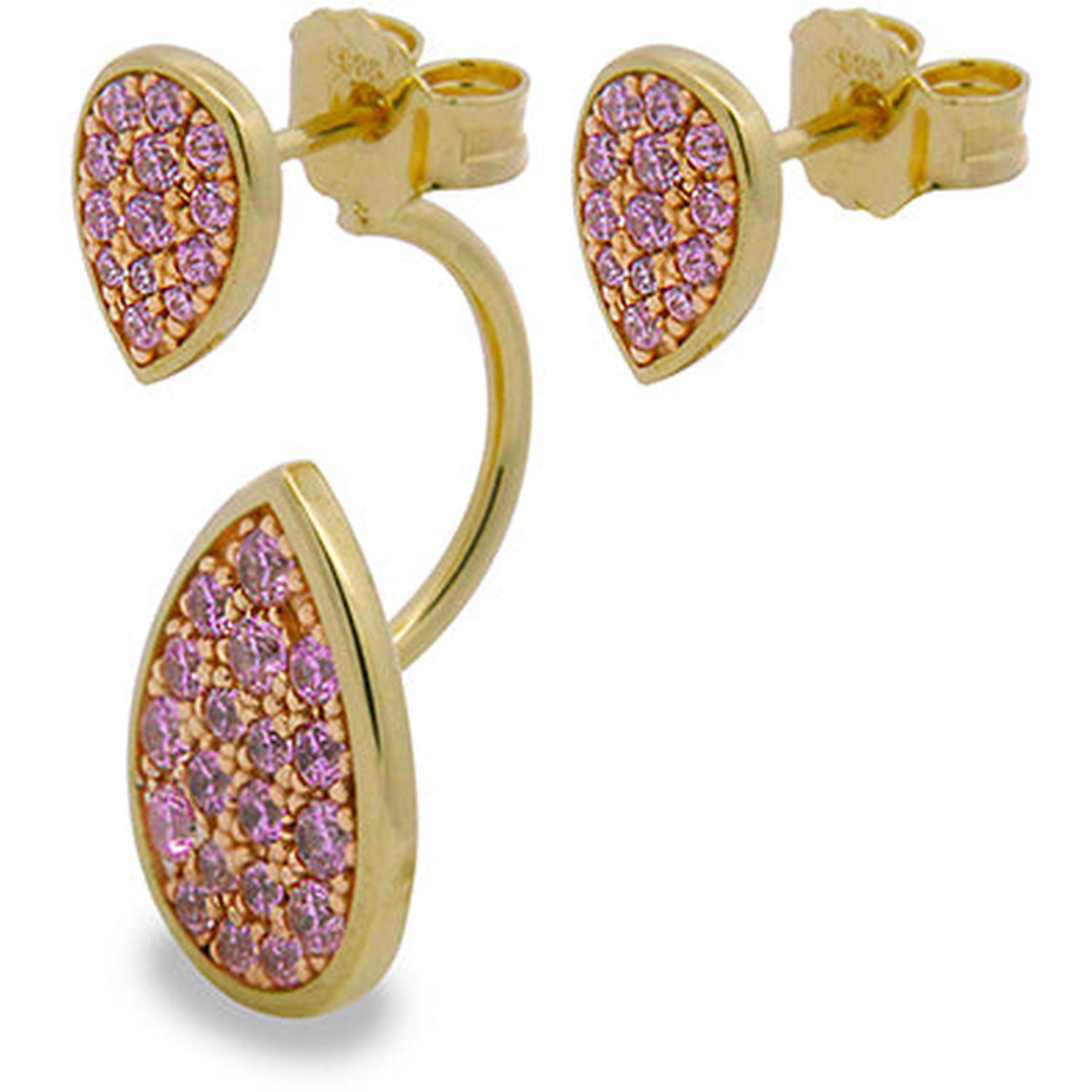 Rue Des Mille - ORZ014M2AU - Asymmetrical double drop earrings