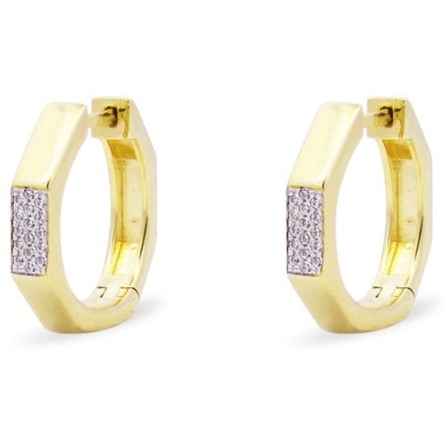 Rue Des Mille - ORZ020M6AU - Octagon Hoop Earrings - SHAPES