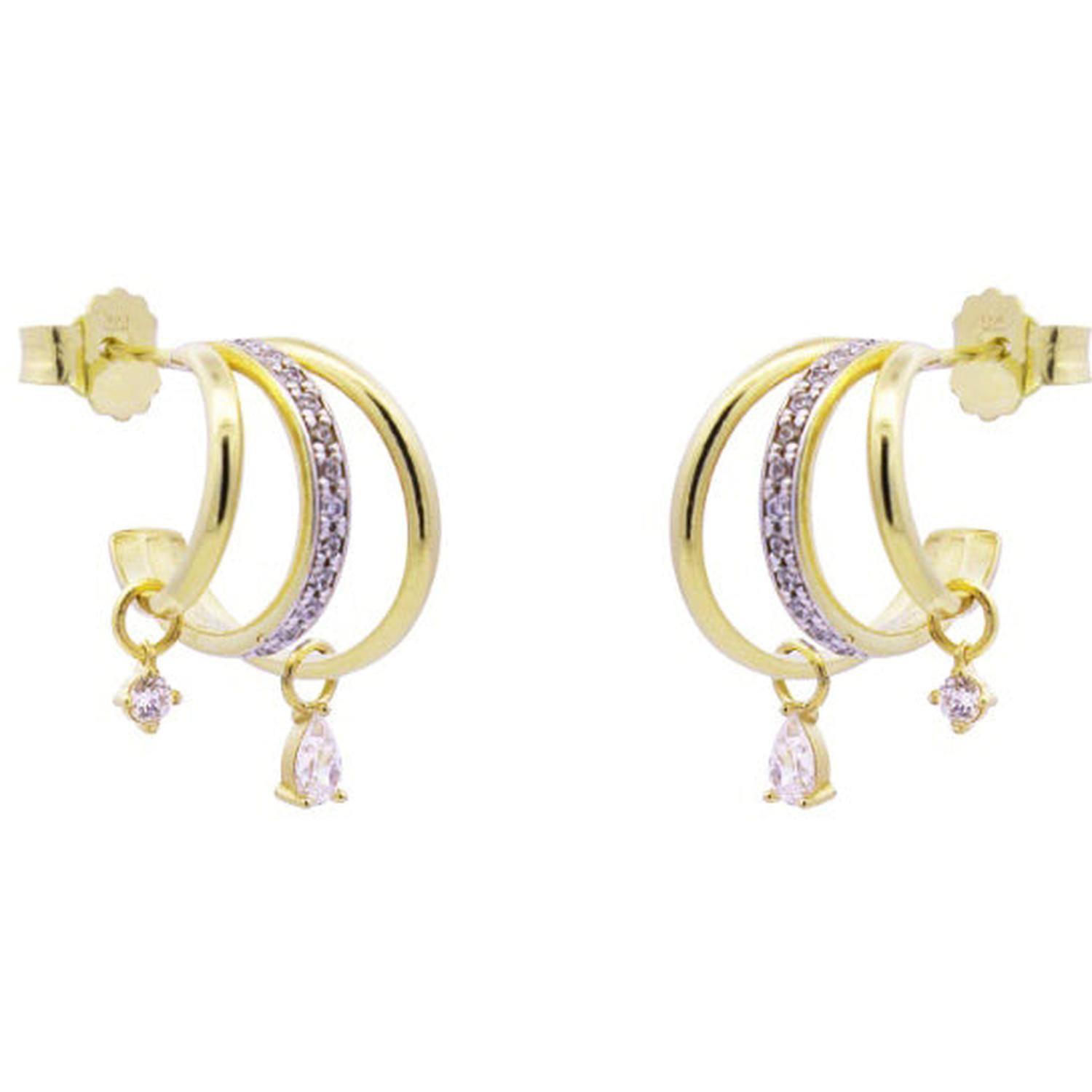Rue Des Mille - ORZ020M8AU - Three-Hoop Drop Dangle Earrings - SHAPES
