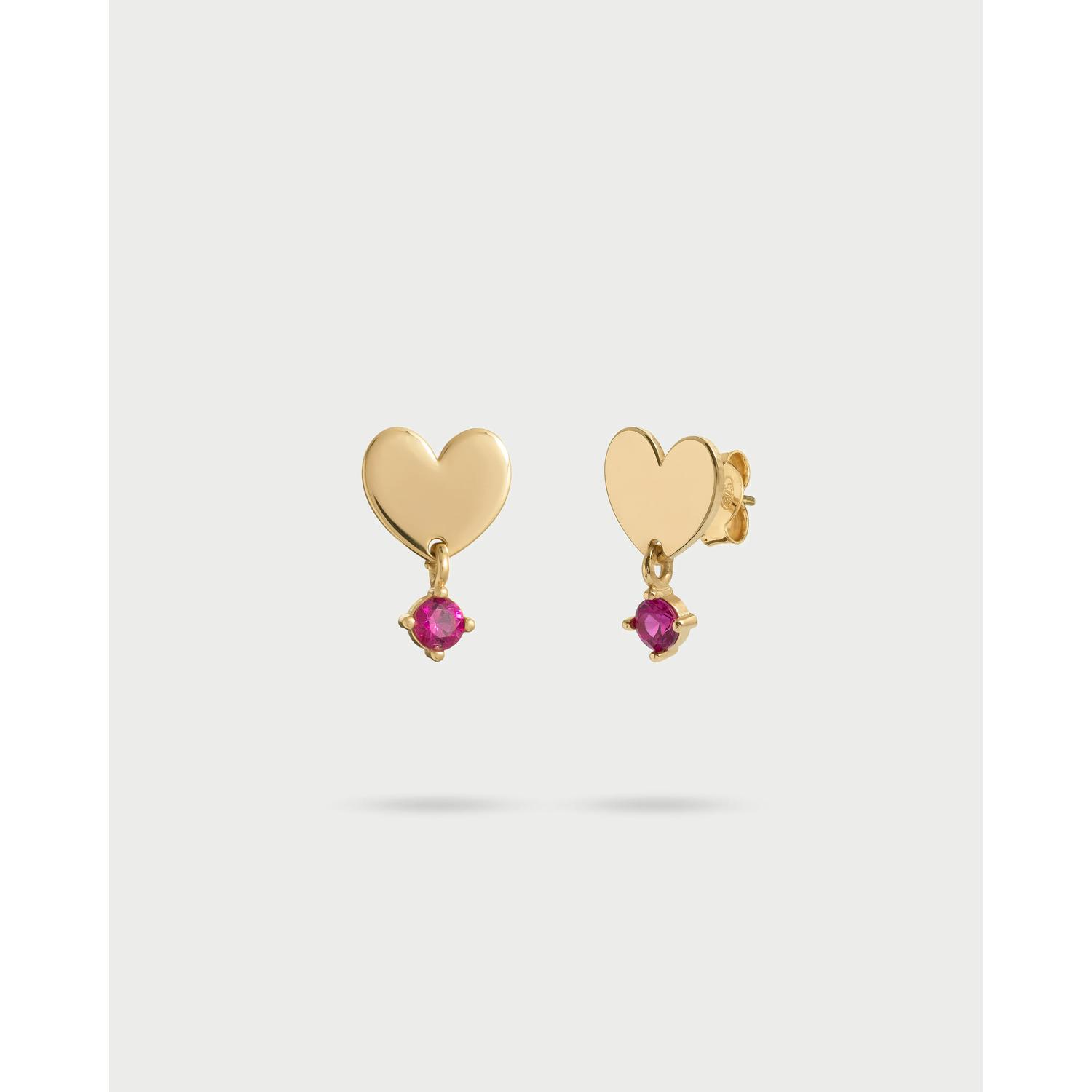 Rue Des Mille - ORZ024M1CUOAU - Orecchino lobo cuore con punto luce