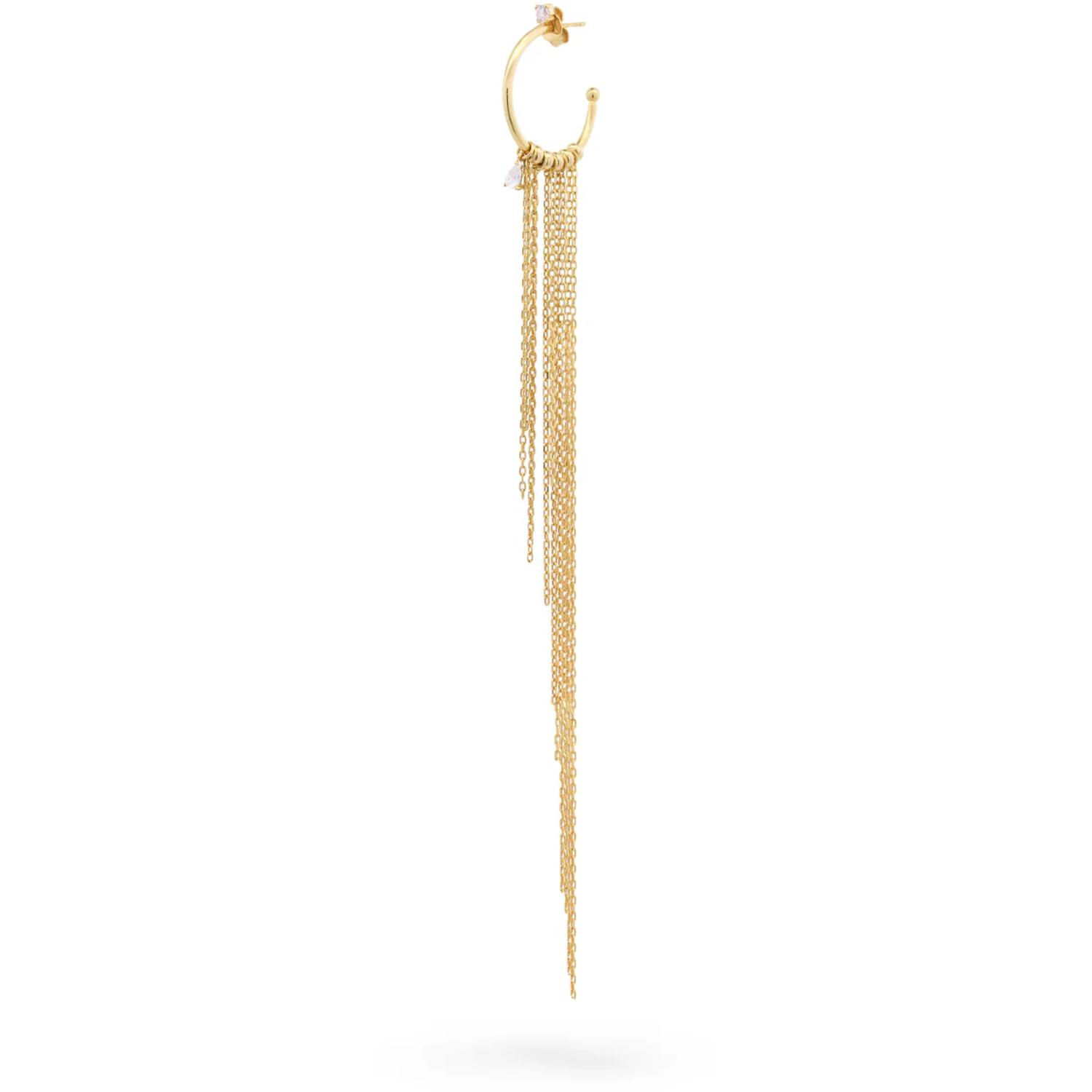 Rue Des Mille - ORZ026M3AU - Floating fringe mono earring - CLEO