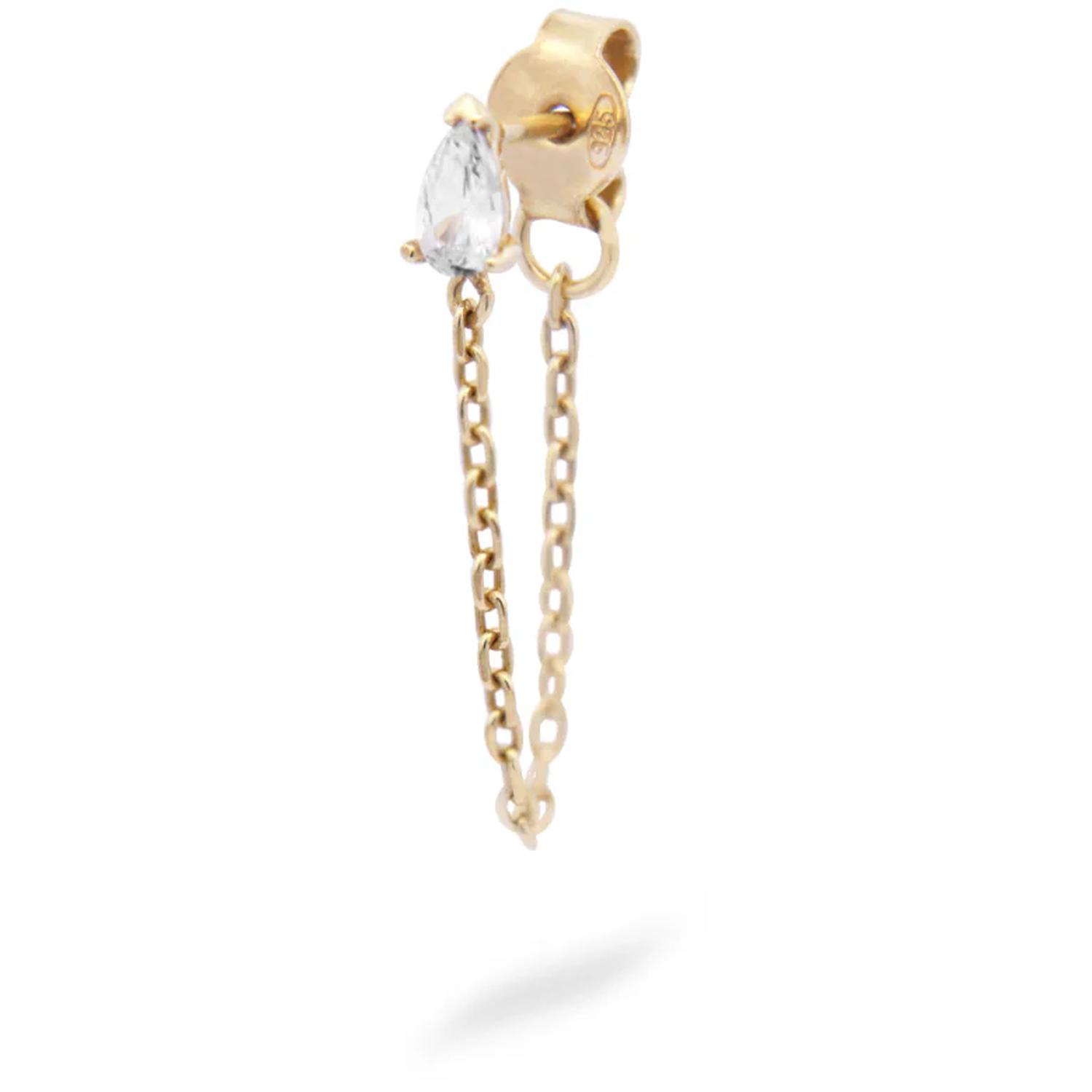 Rue Des Mille - ORZ026M5AU - Mono-orecchino catena drop - CLEO