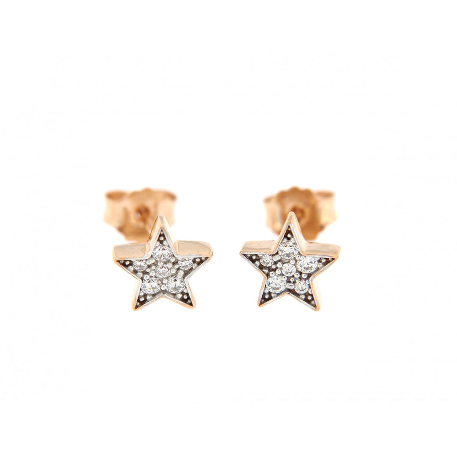 Rue Des Mille - ORZWLOBOSTE - ORZWLOBOSTE - Single-Subject Stud Earrings with Zirconia Star