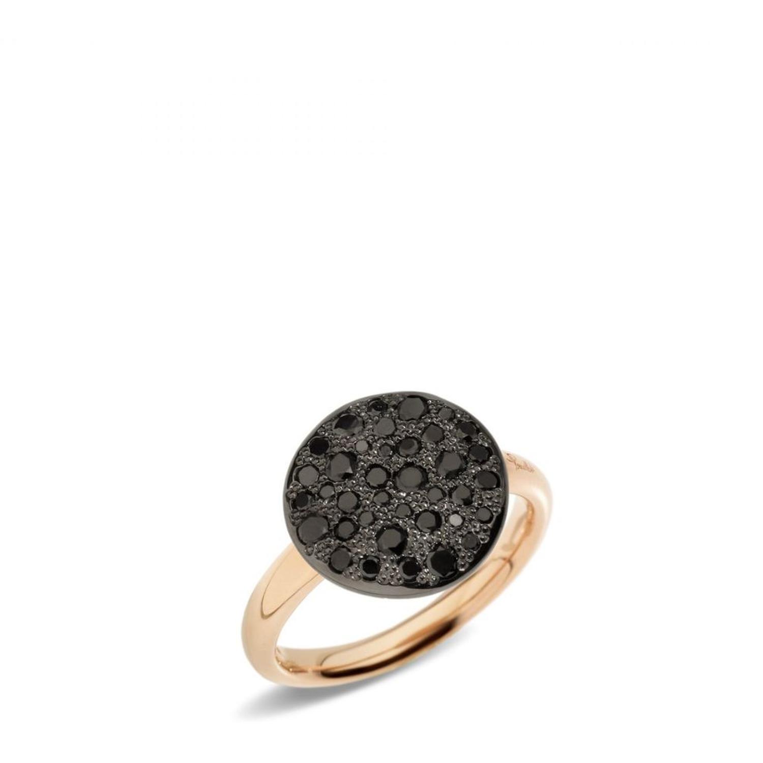 POMELLATO - PAB2040_O7000 - Women - PAB2040O7000DBK00 - Black Sand Diamond Ring