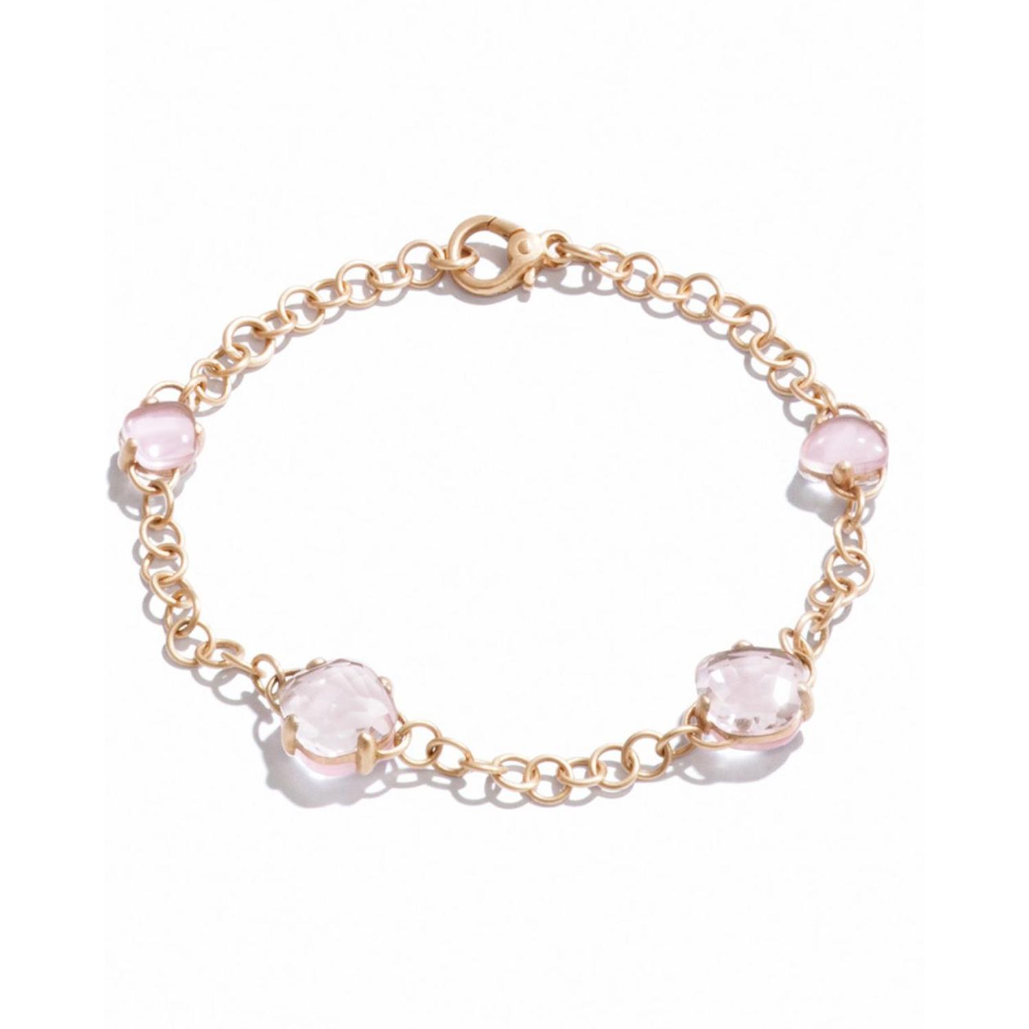 POMELLATO - PBA7050_O7000 - Women - PBA7050O7000000QR - Capri bracelet with rock crystal and rose quartz