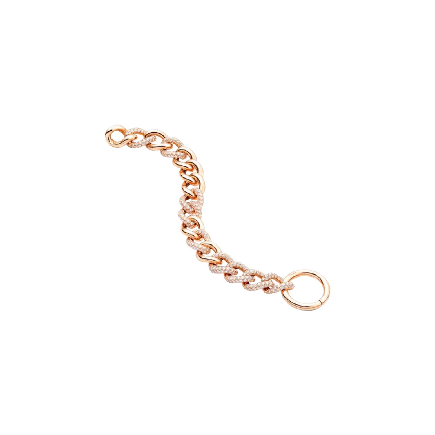 POMELLATO - PBC1013_O7000 - PBC1013O7000DB000 - ROSE GOLD CHAIN BRACELET WITH DIAMONDS