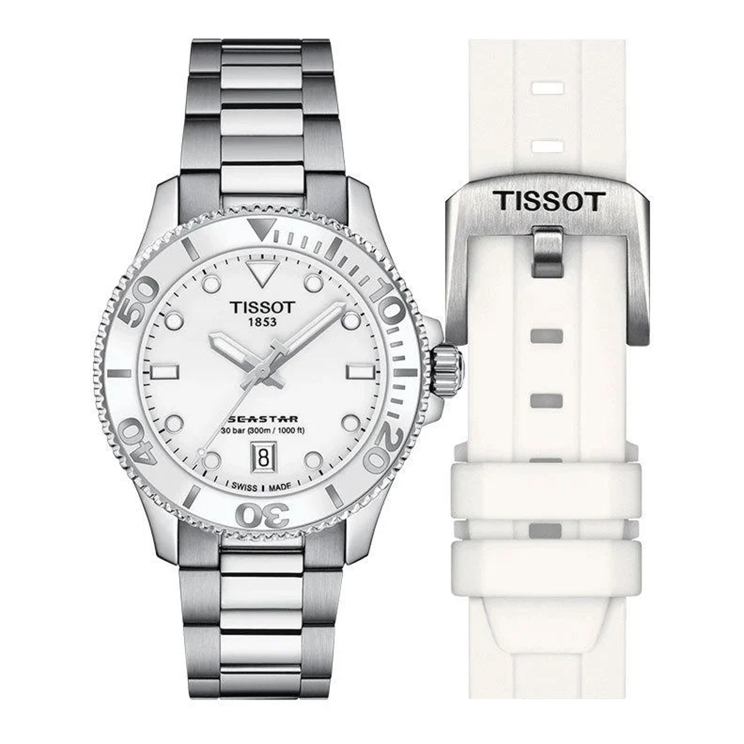 Tissot - Uomo - T1202101101100 -  Seastar T1202101101100 Stainless Steel Unisex Watch
