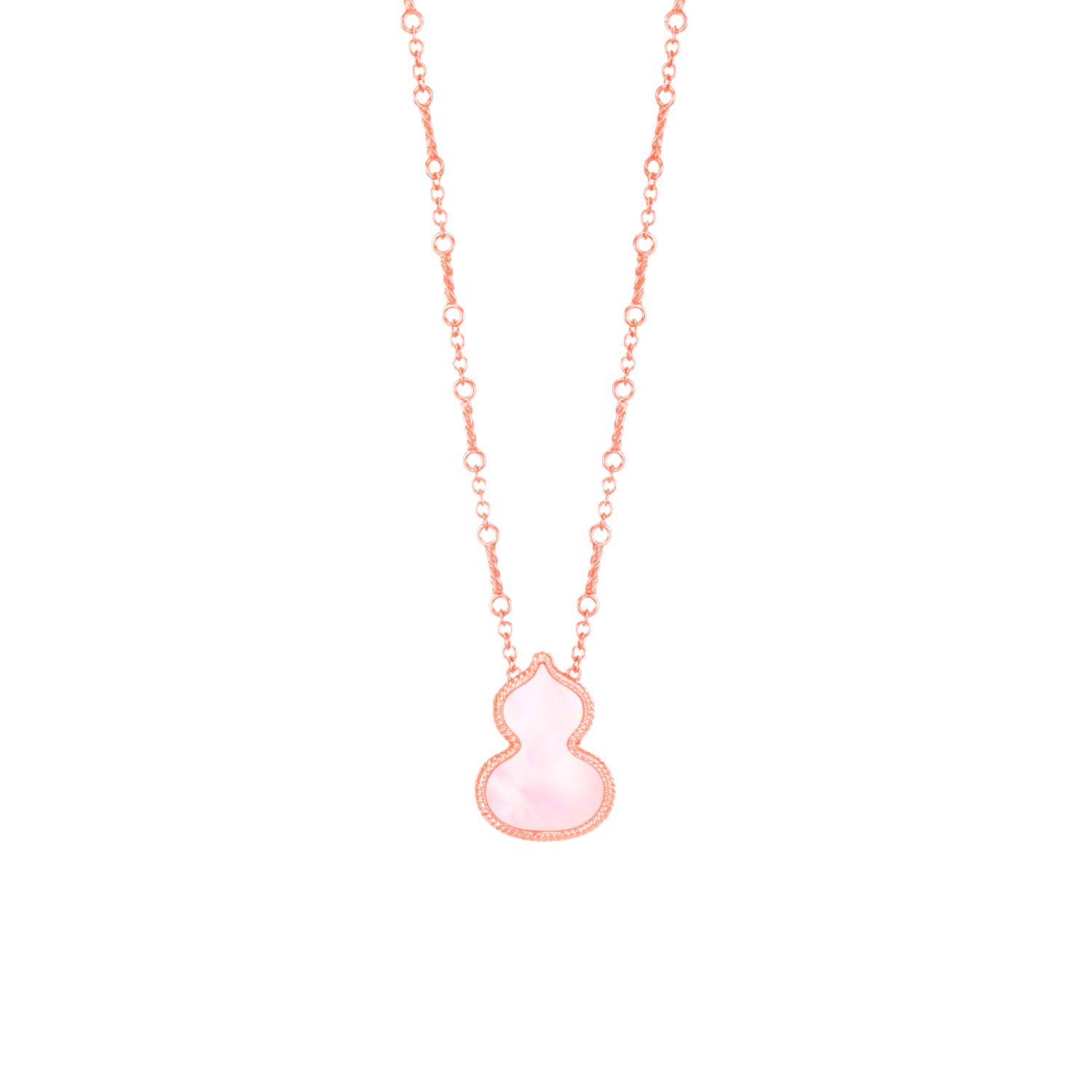 Qeelin - WZN30AJRGMP - Wulu 18K Rose Gold Mother-of-Pearl Necklace