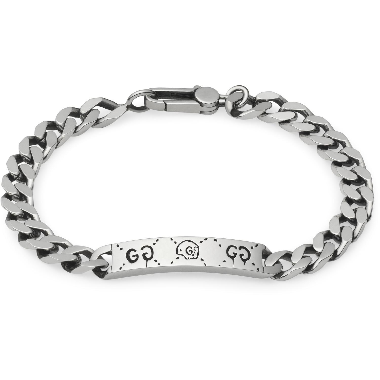 Gucci - YBA455321001 - Ghost bracelet in shiny aged sterling silver