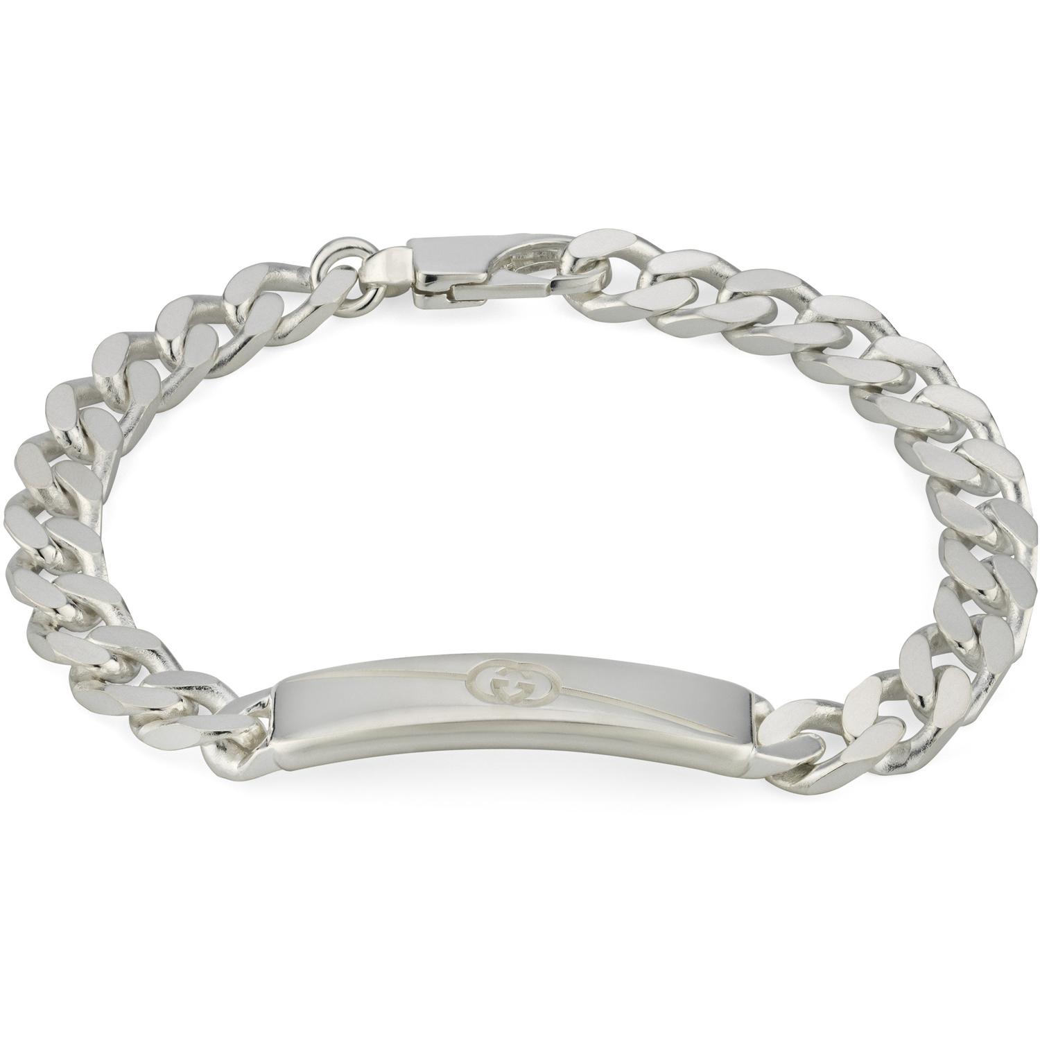 Gucci - YBA774054001 - Tag Bracelet in sterling silver with logo