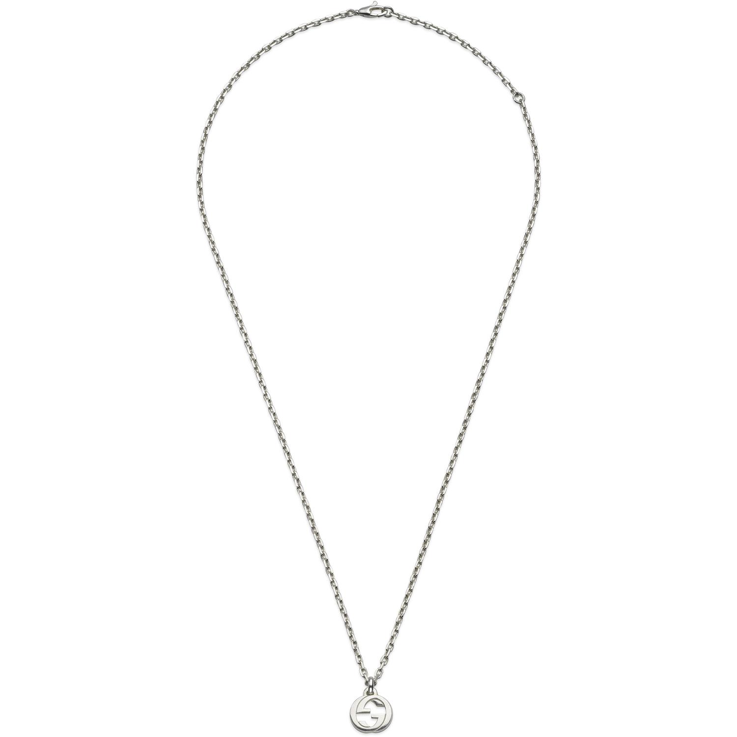 Gucci - YBB796355001 - Interlocking Interlocking G necklace in sterling silver_45/50cm