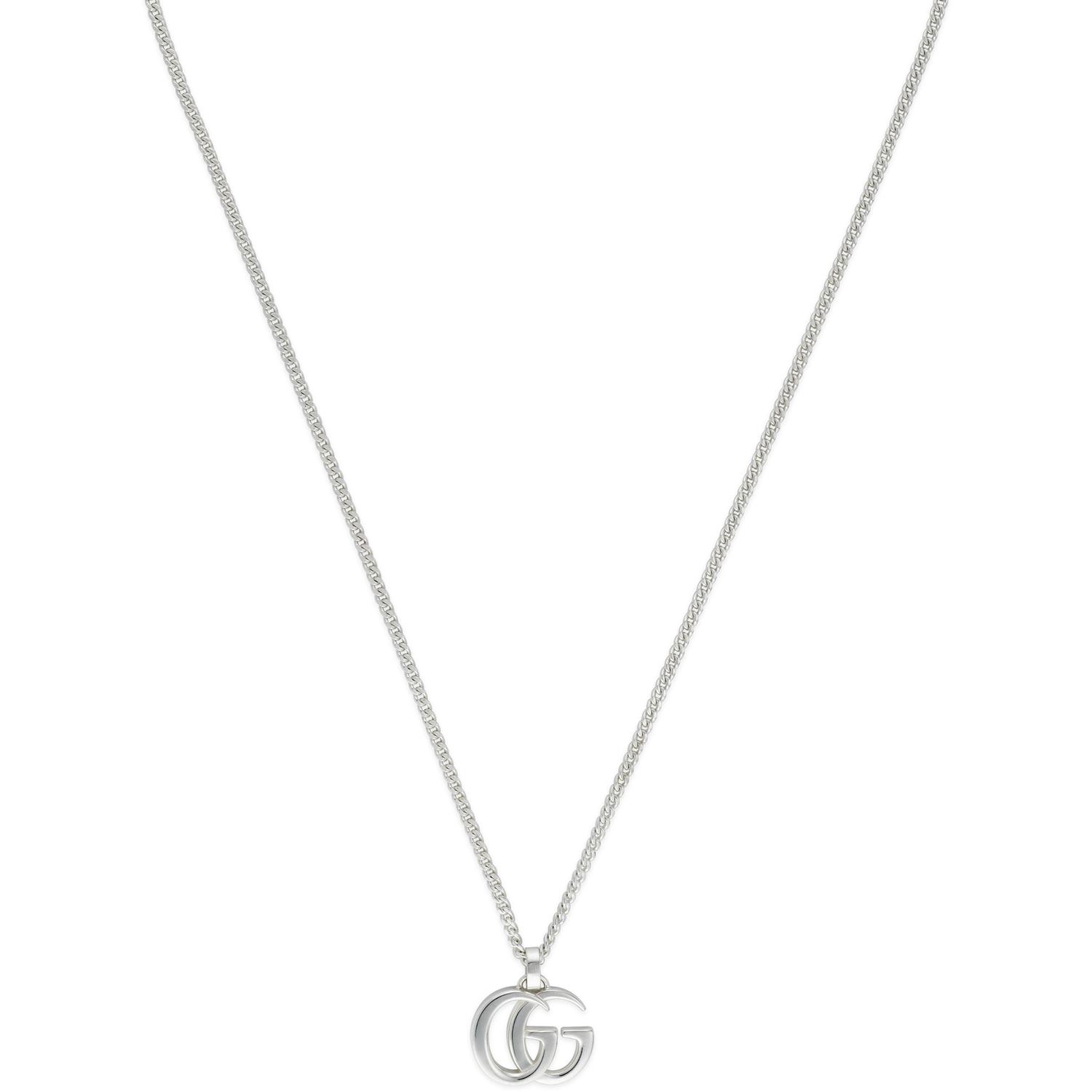 Gucci - YBB814914001 - GG Marmont GG Marmont necklace with gourmette chain in sterling silver