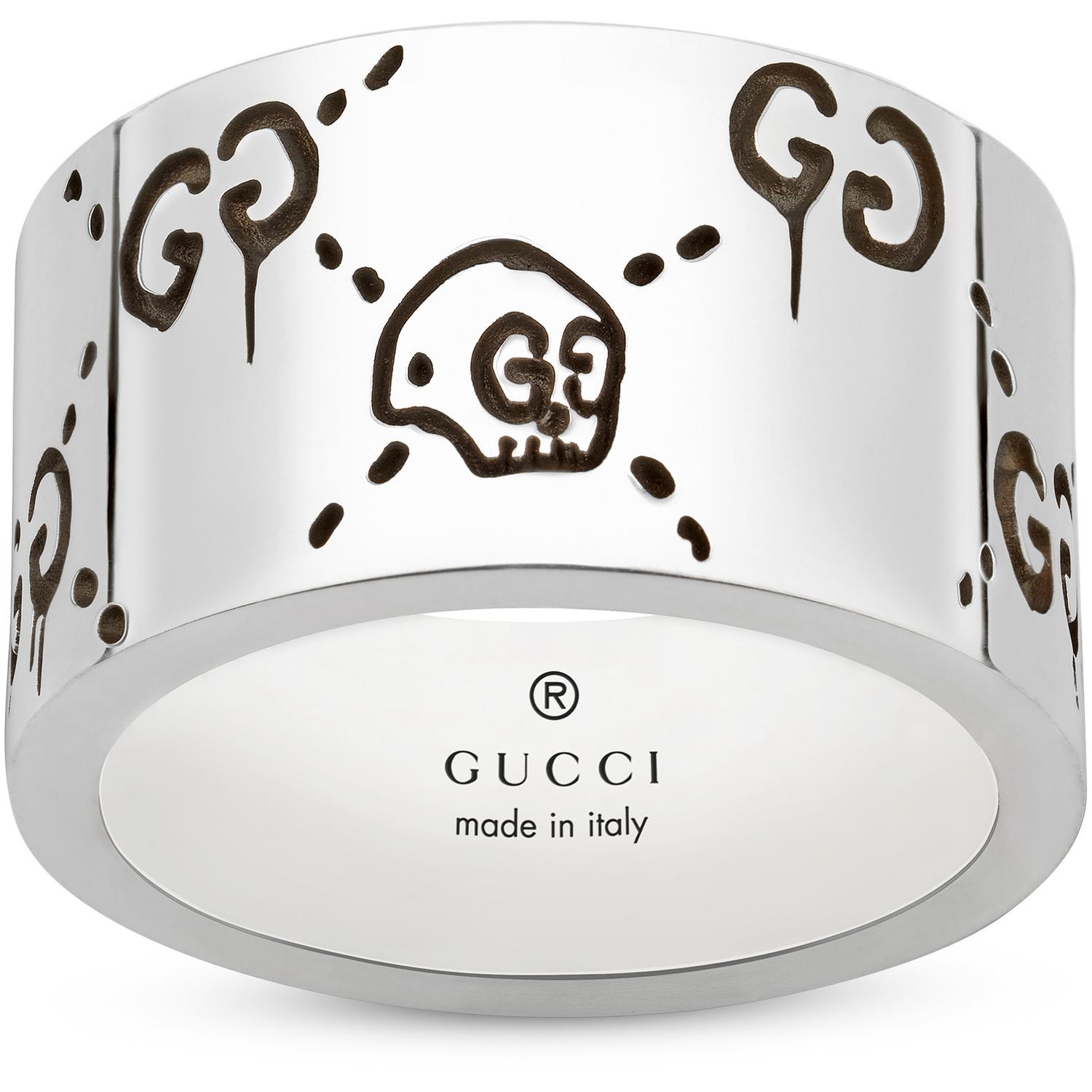 Gucci - YBC455319001 - Ghost ring in shiny aged sterling silver