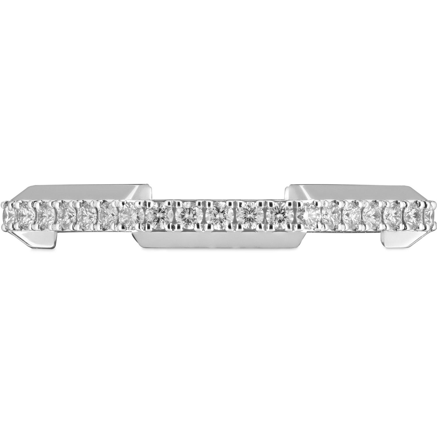 Gucci - YBC662140001 - Link to Love ring in 18kt white gold and diamonds