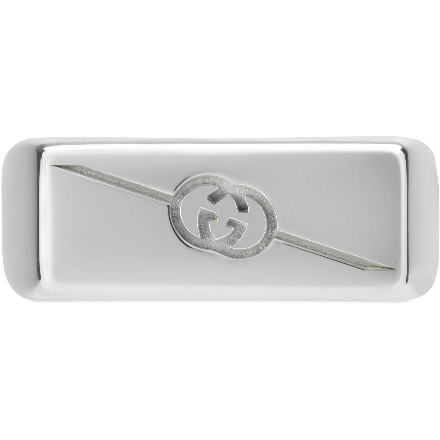 Gucci - YBC774038001 - Tag Ring in sterling silver with logo