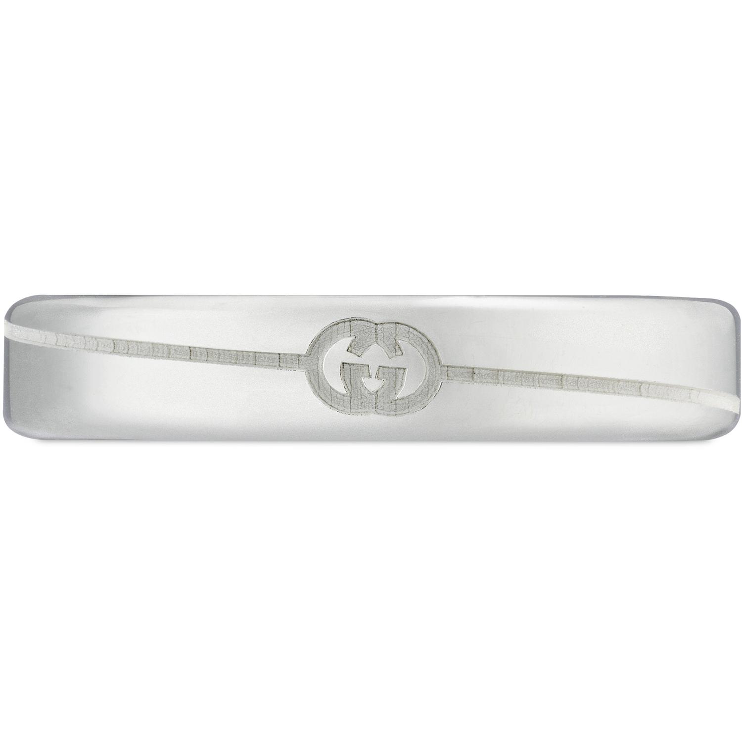 Gucci - YBC774049001 - Tag Ring in sterling silver with logo