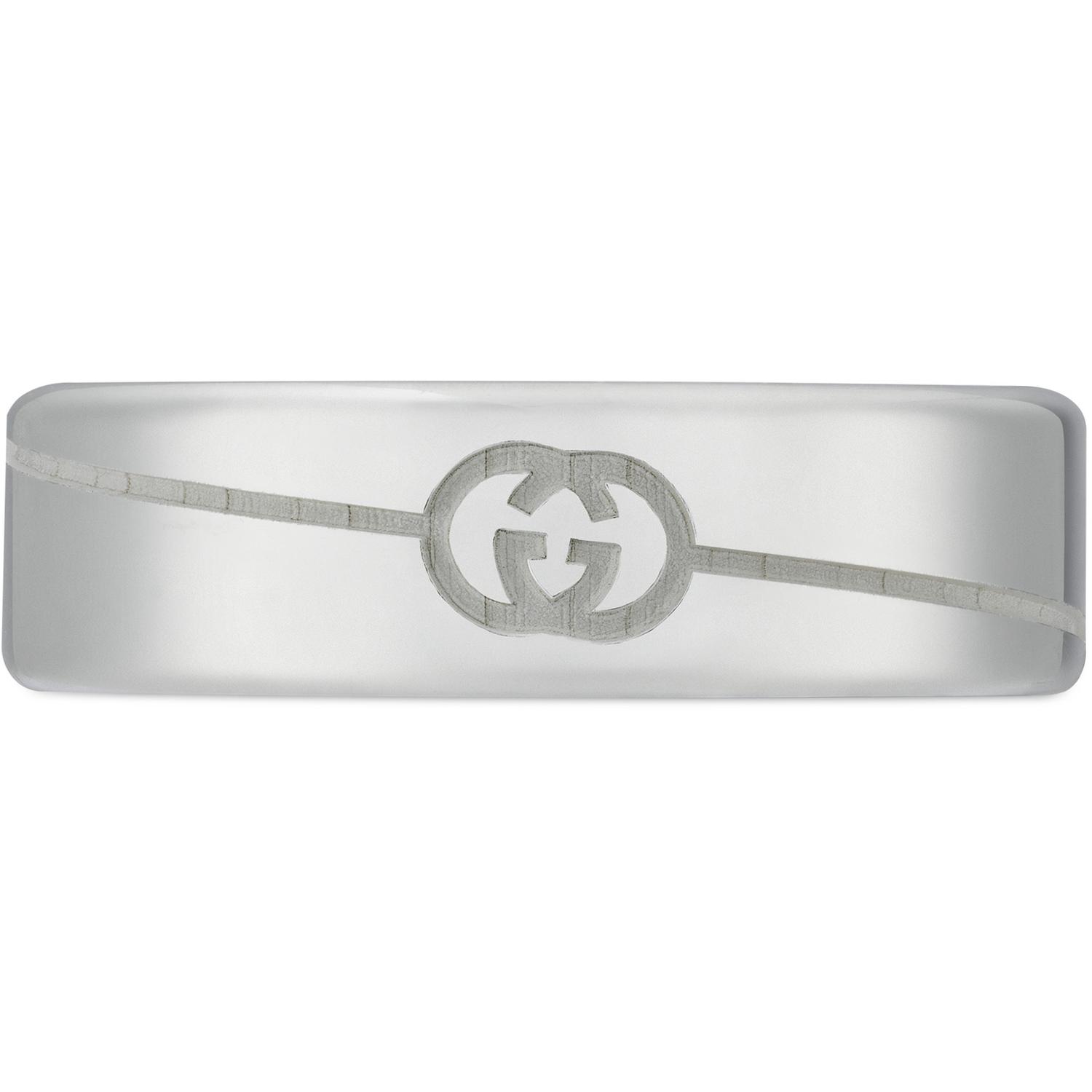 Gucci - YBC774052001 - Tag Ring in sterling silver with logo