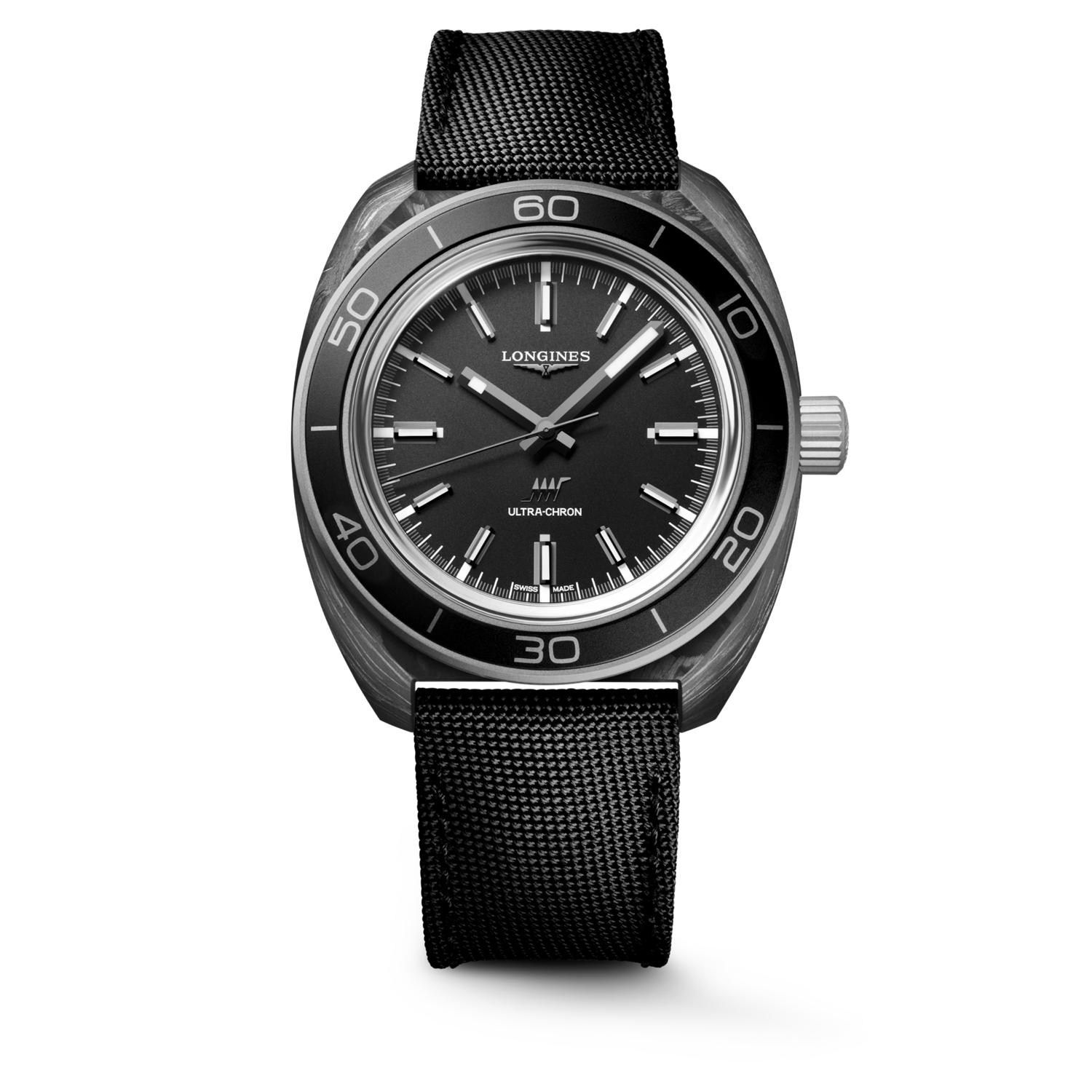 LONGINES - L2.839.4.52.2 - ULTRA‑CHRON CARBON