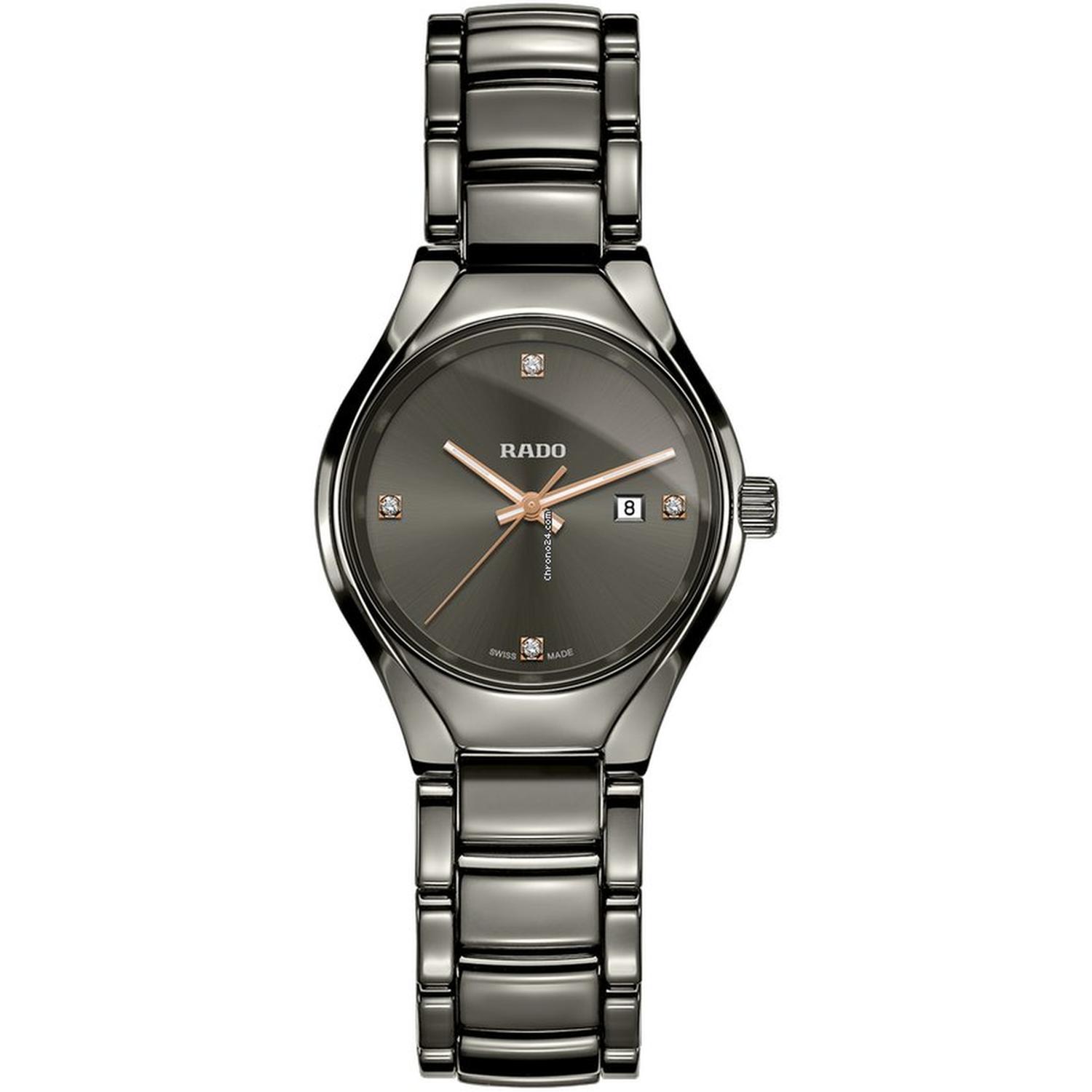 RADO - R27060712 - Uomo - True Diamonds Quartz Grey Dial 30mm