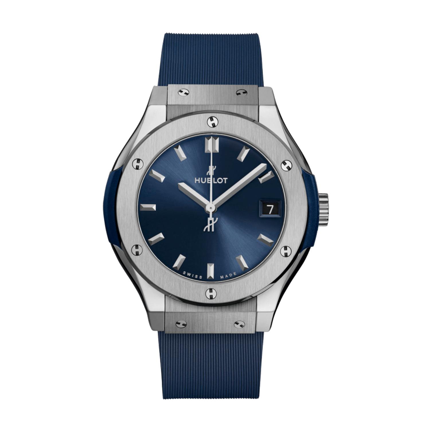 HUBLOT - 581.NX.7170.RX - CLASSIC FUSION TITANIUM BLUE 33 MM
