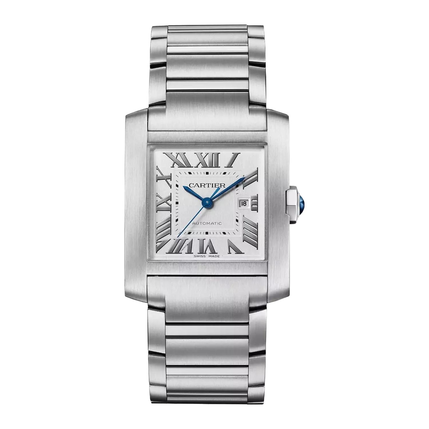 CARTIER - WSTA0067 - TANK FRANÇAISE, LARGE MODEL, STEEL, AUTOMATIC