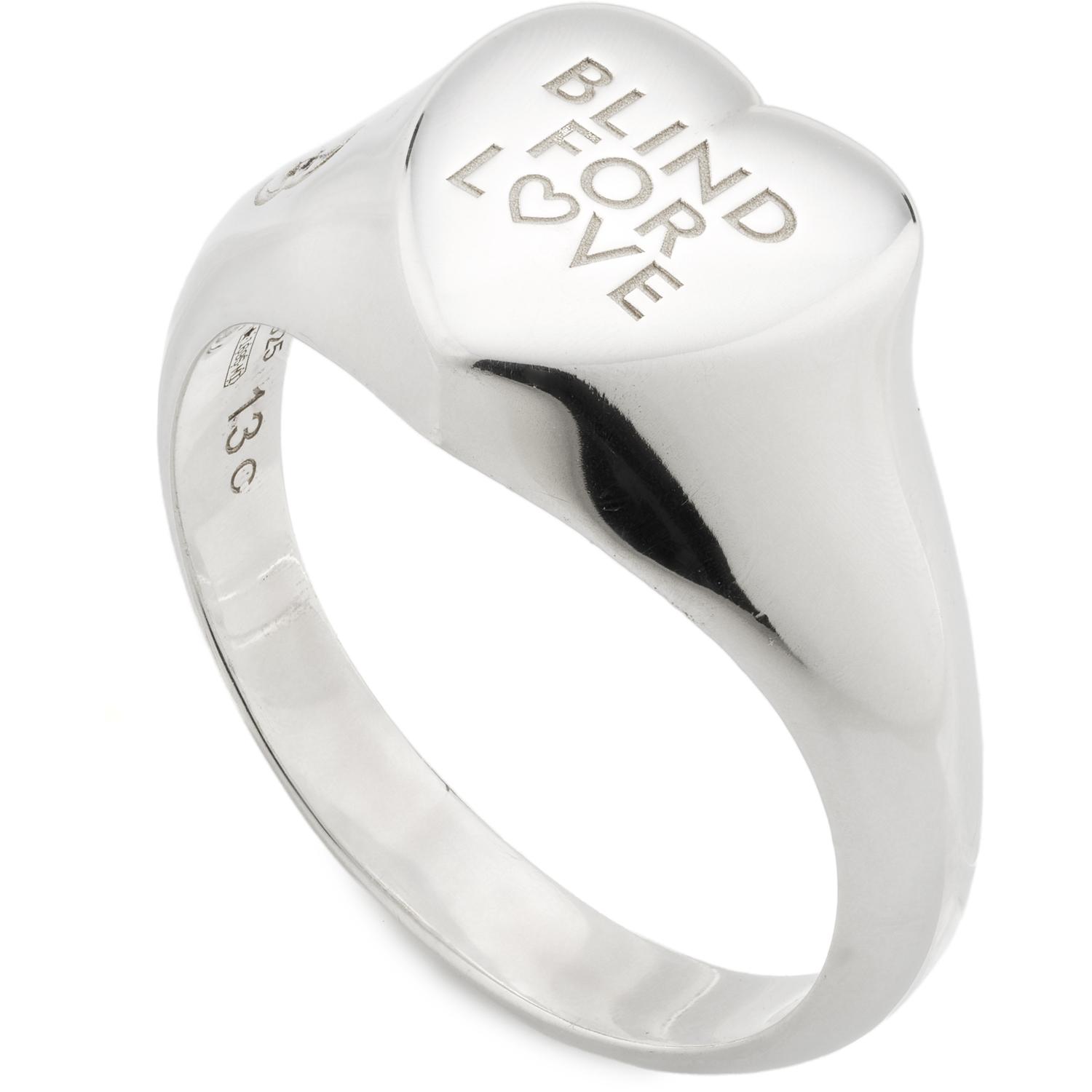 GUCCI - YBC854154001 - Blind For Love Ring BFL with heart shape in 925 sterling silver (10mm)